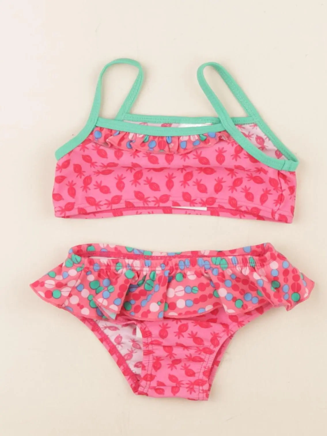 Vertbaudet - maillot de bain rose - 12 mois