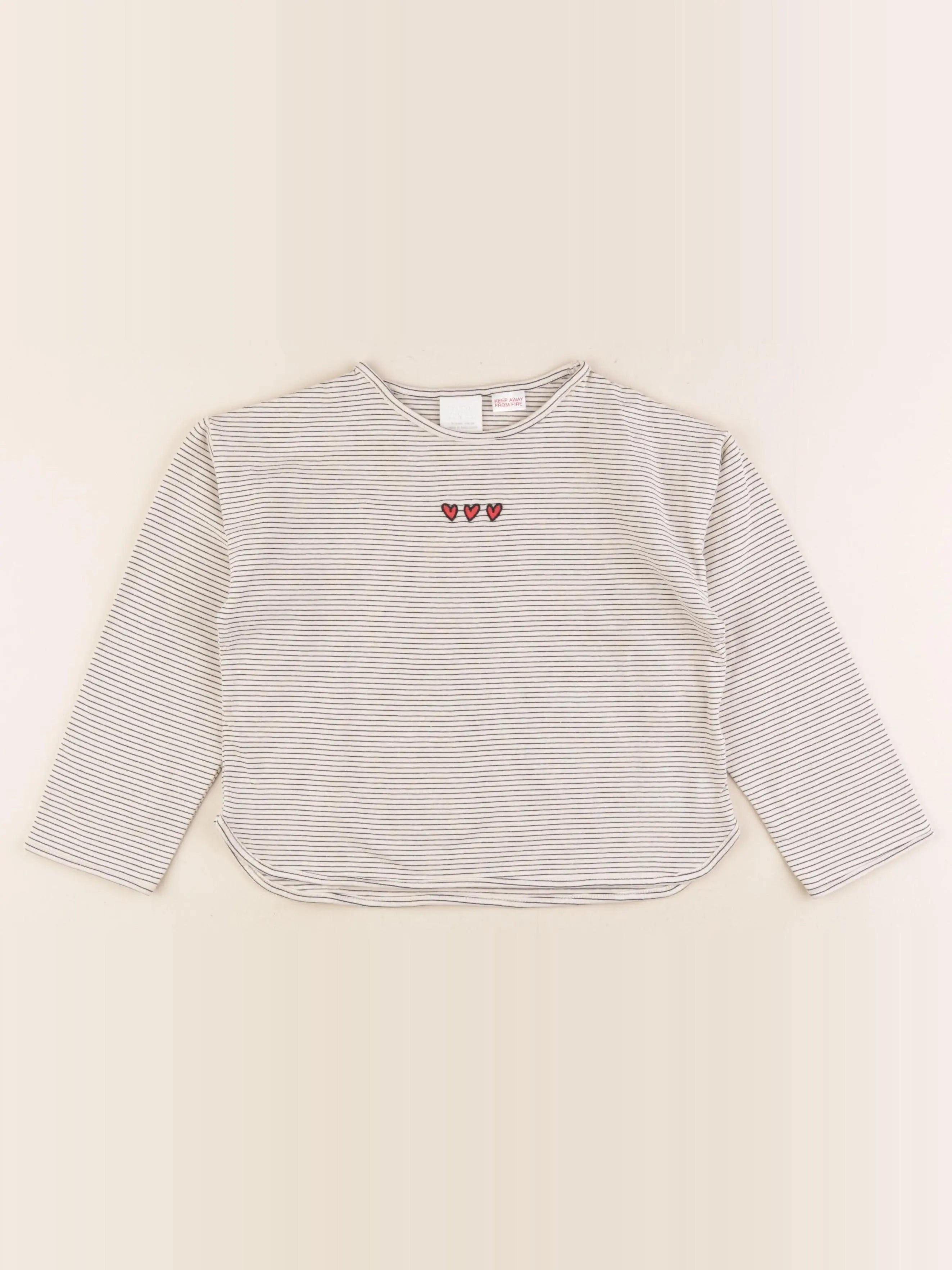 Zara - tee-shirt beige - 5 ans