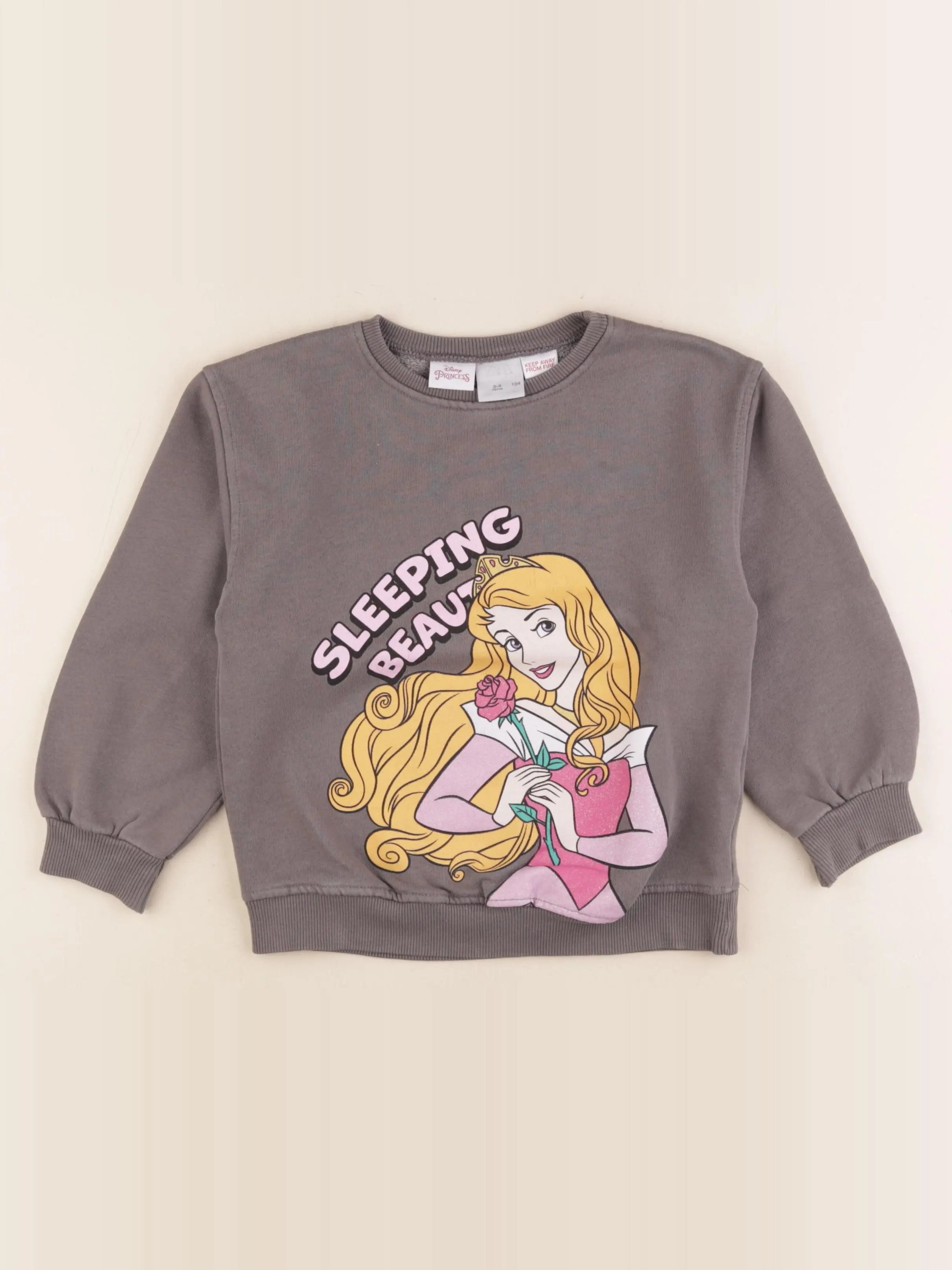 Zara - sweat marron - 3/4 ans