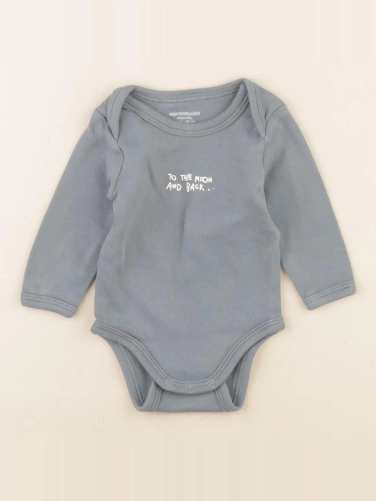 Vertbaudet - body bleu - 3 mois