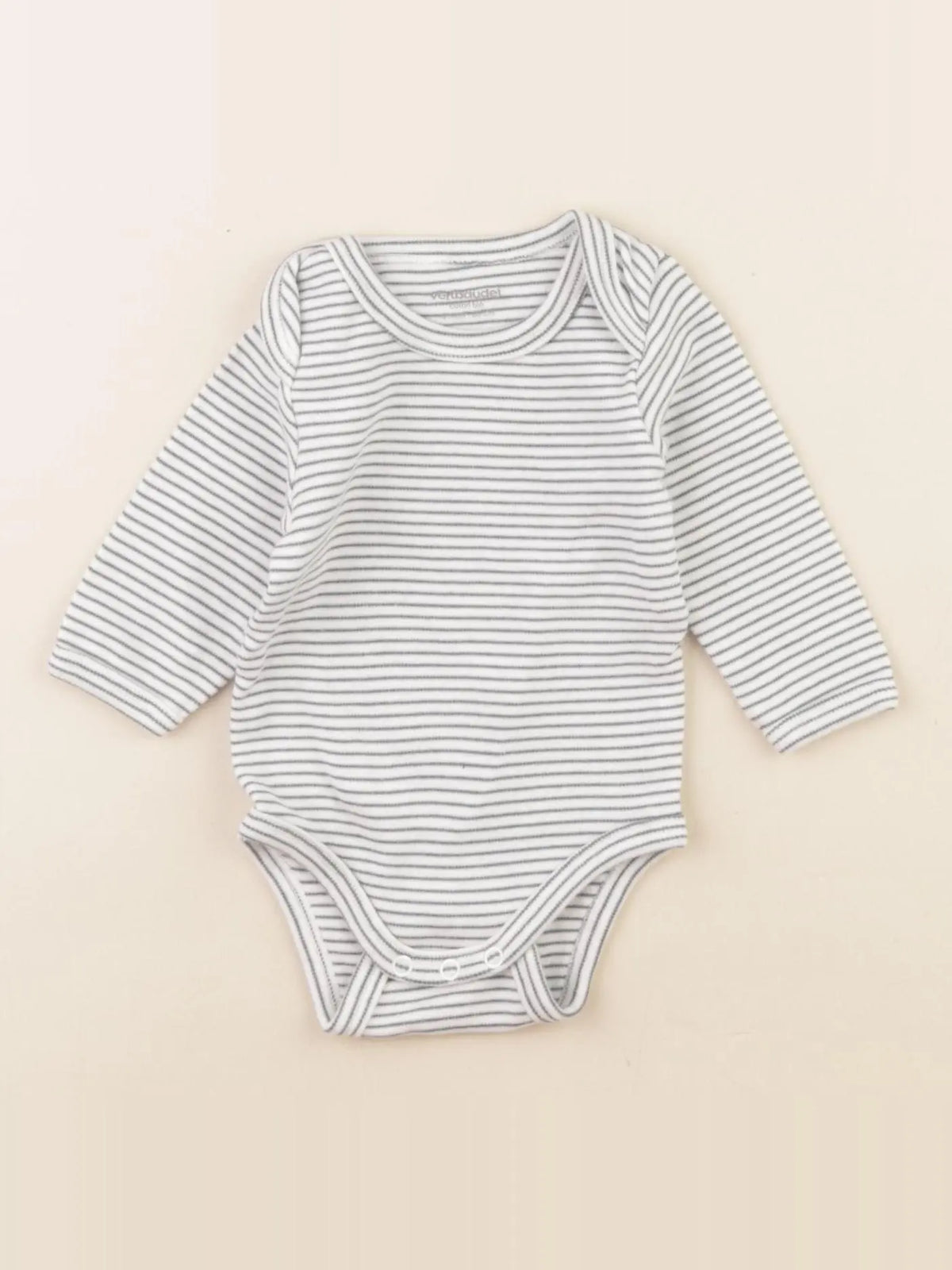Vertbaudet - body blanc, vert - 3 mois