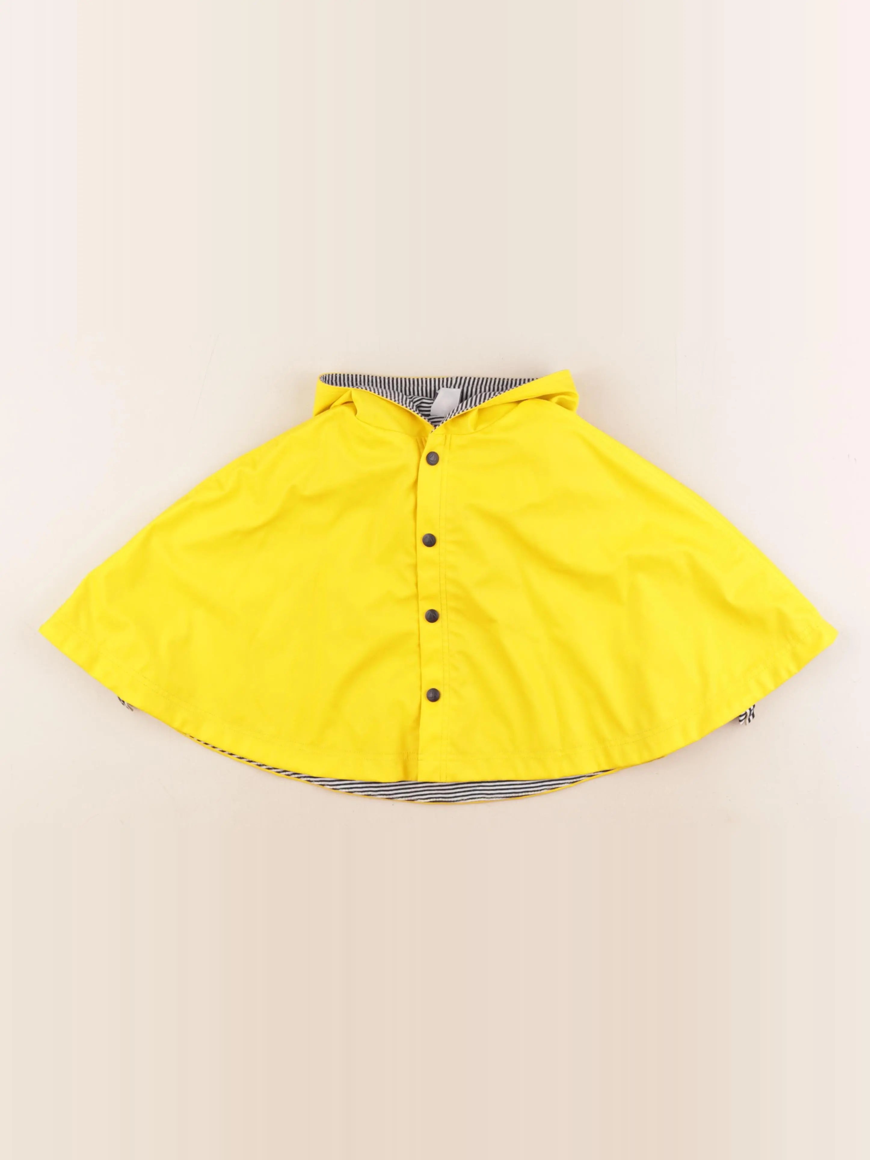 Petit Bateau - cape imperméable jaune - 0/6 mois