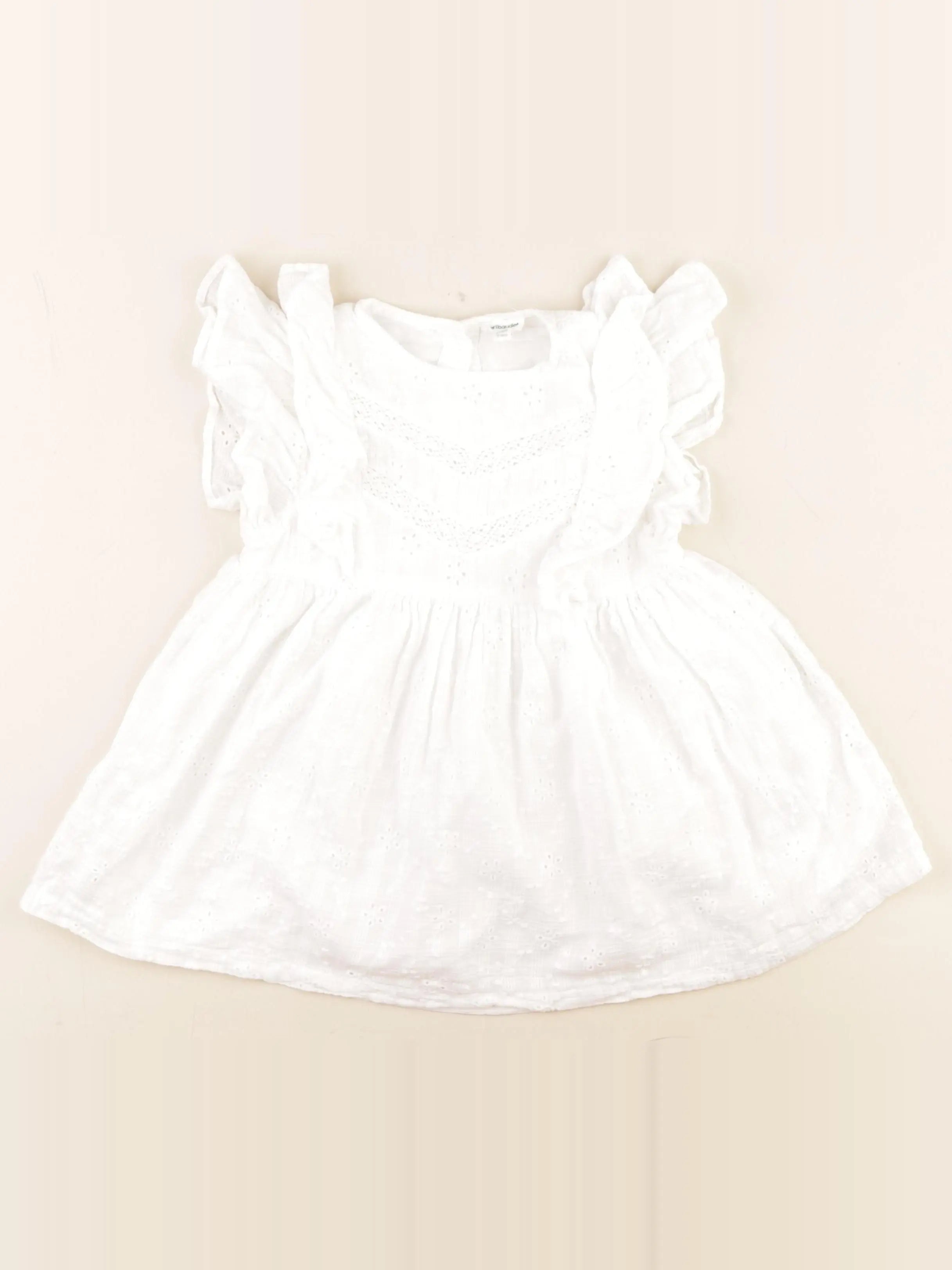 Vertbaudet - robe blanc - 3 ans