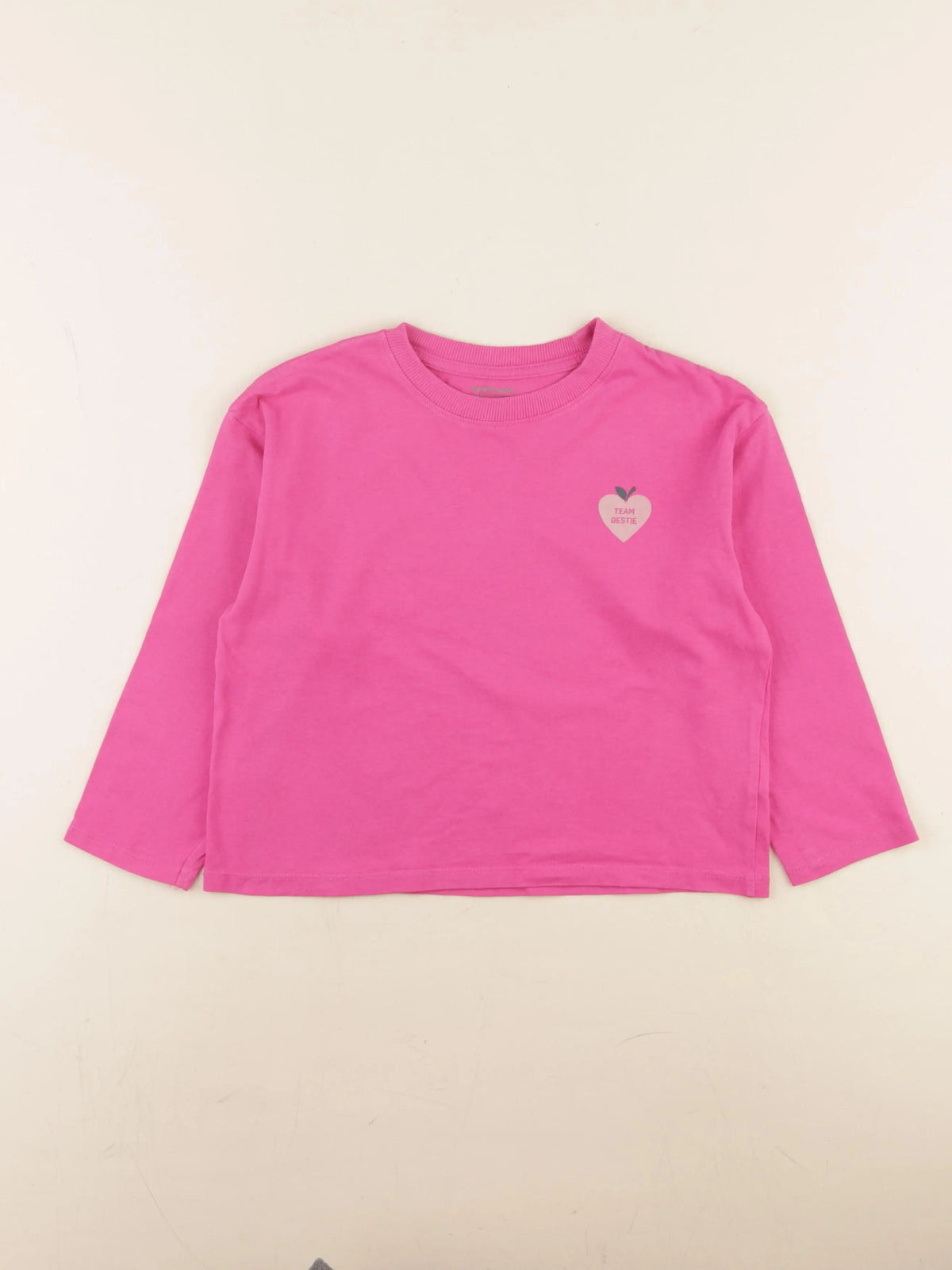 Vertbaudet - tee-shirt rose - 6 ans