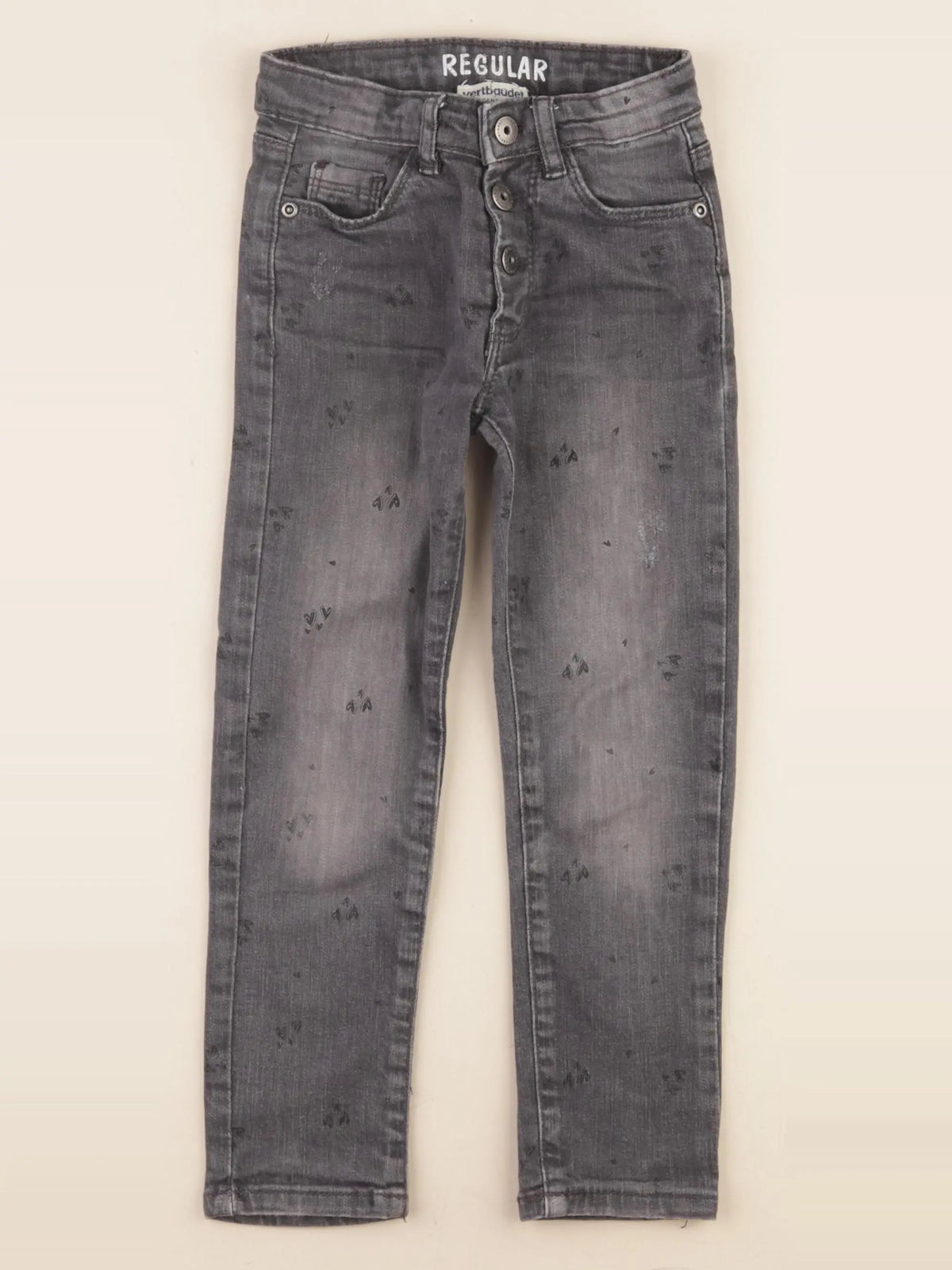 Vertbaudet - jean gris - 4 ans