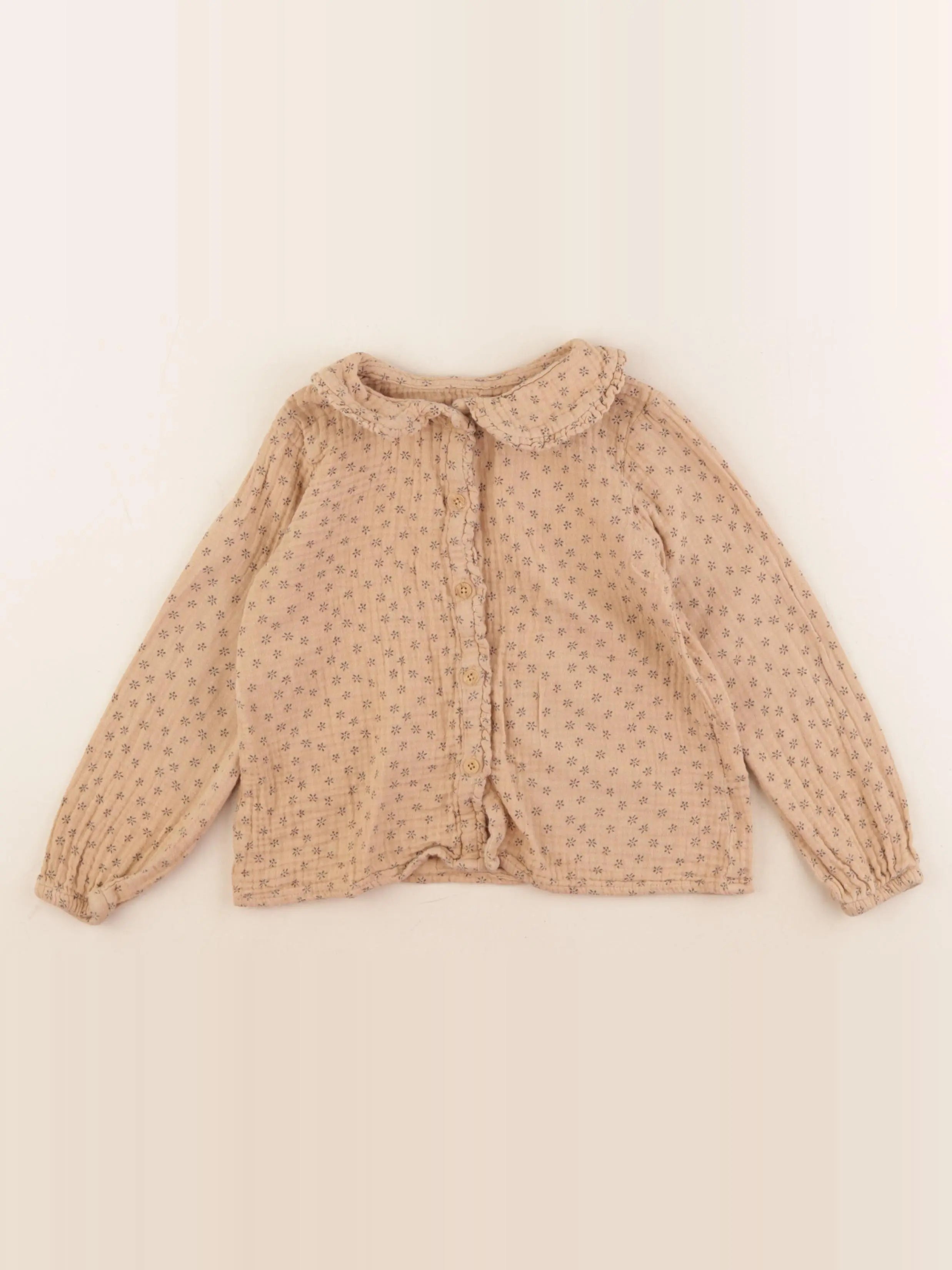 Vertbaudet - blouse marron - 5 ans