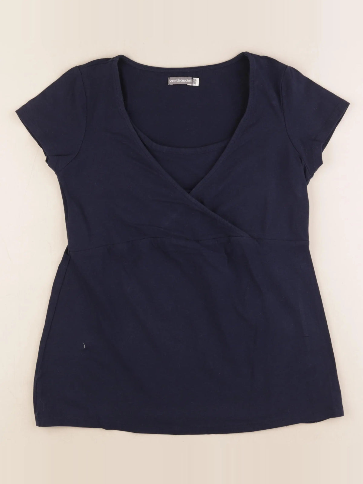 Vertbaudet - tee-shirt grossesse, allaitement bleu - 34 à 36