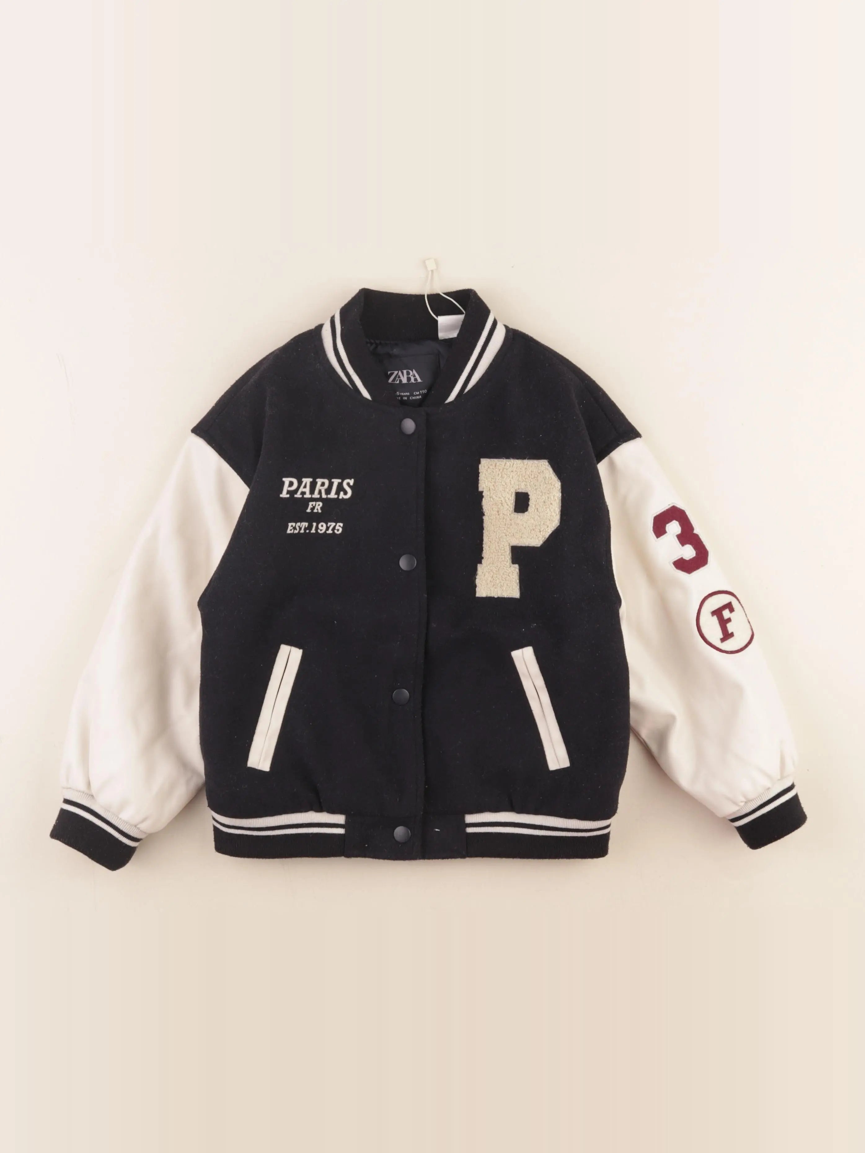 Zara - veste noir, blanc - 4/5 ans