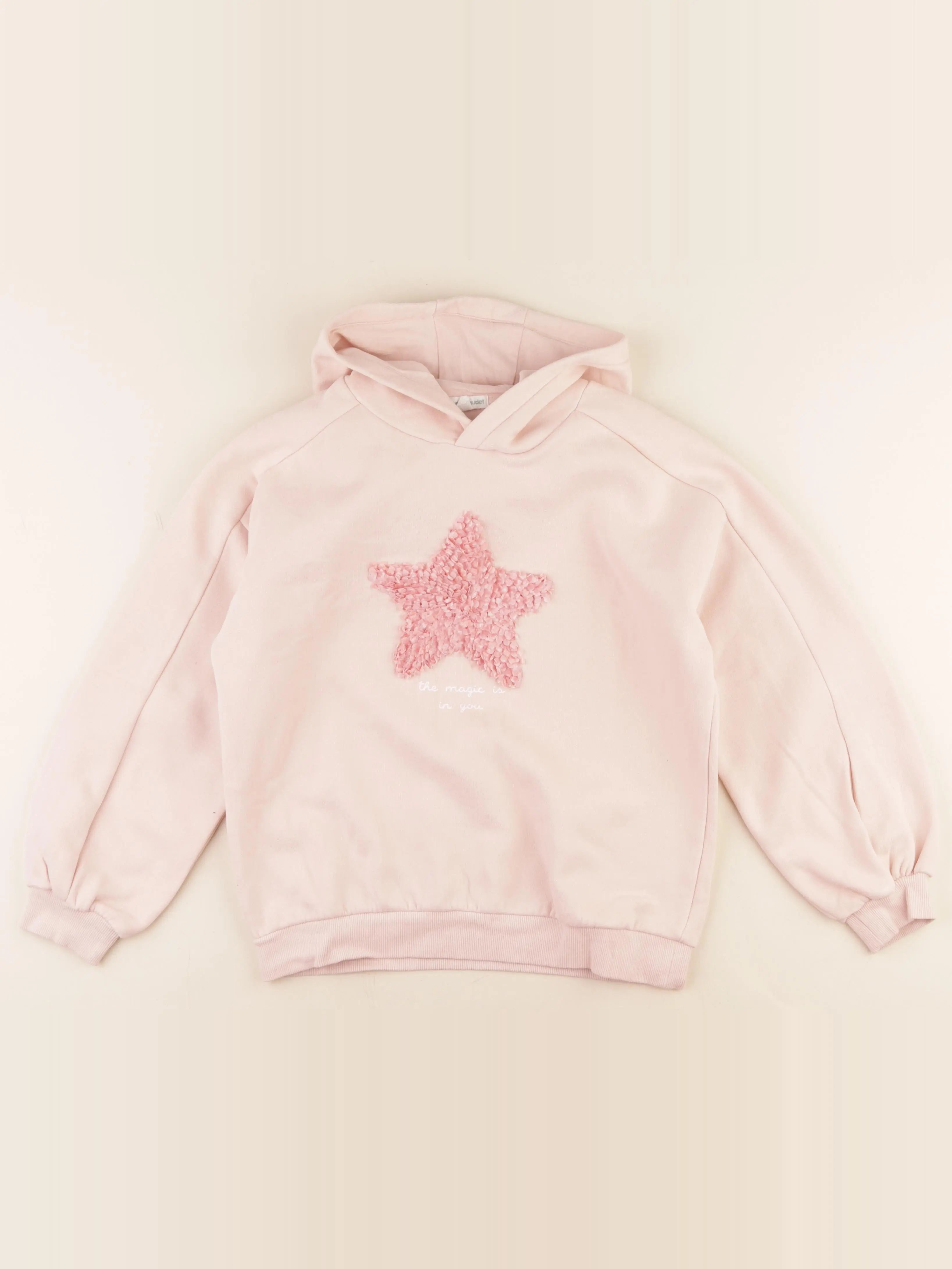Vertbaudet - sweat rose - 12 ans