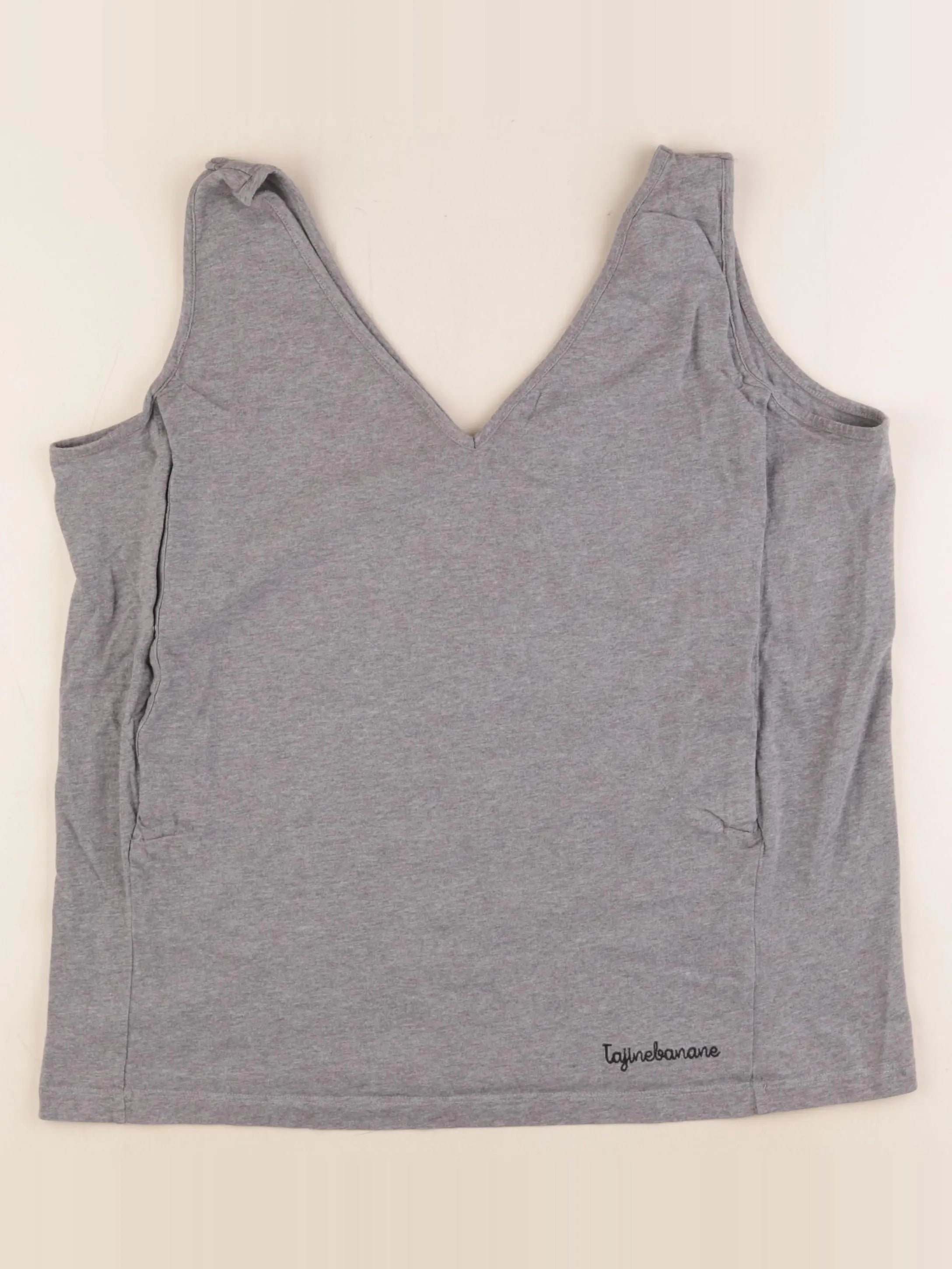 Tajine banane - débardeur grossesse, allaitement gris - xl