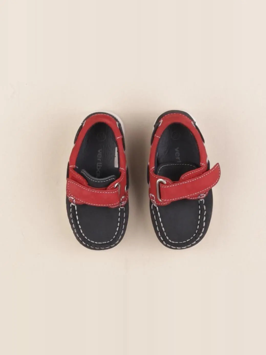Vertbaudet - mocassins bleu, rouge - pointure 20