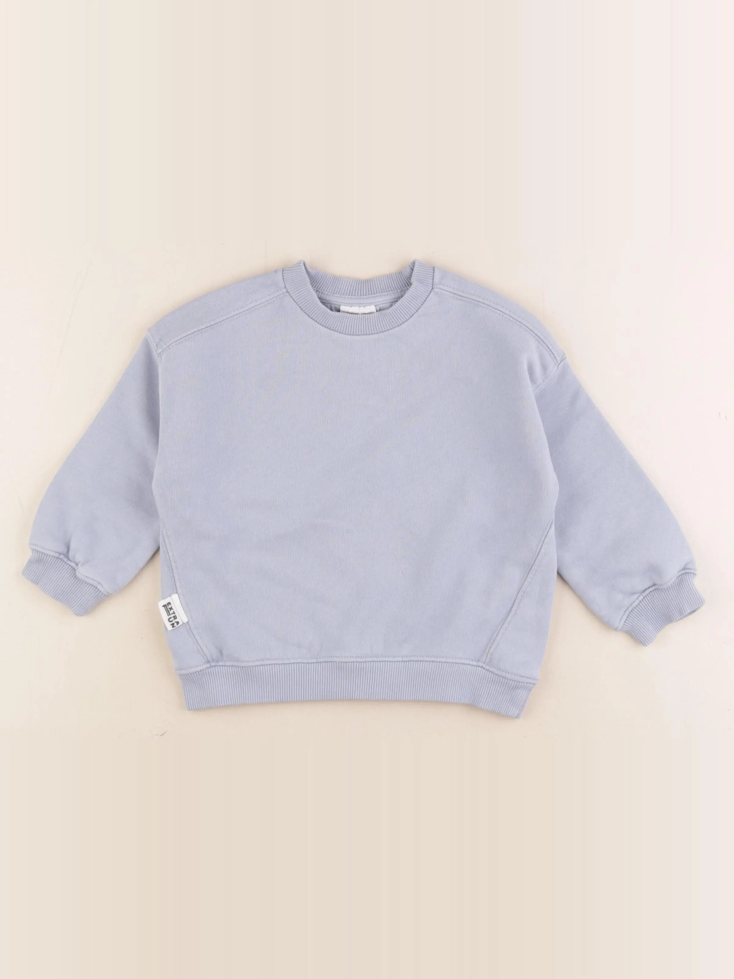Zara - sweat bleu - 18 mois