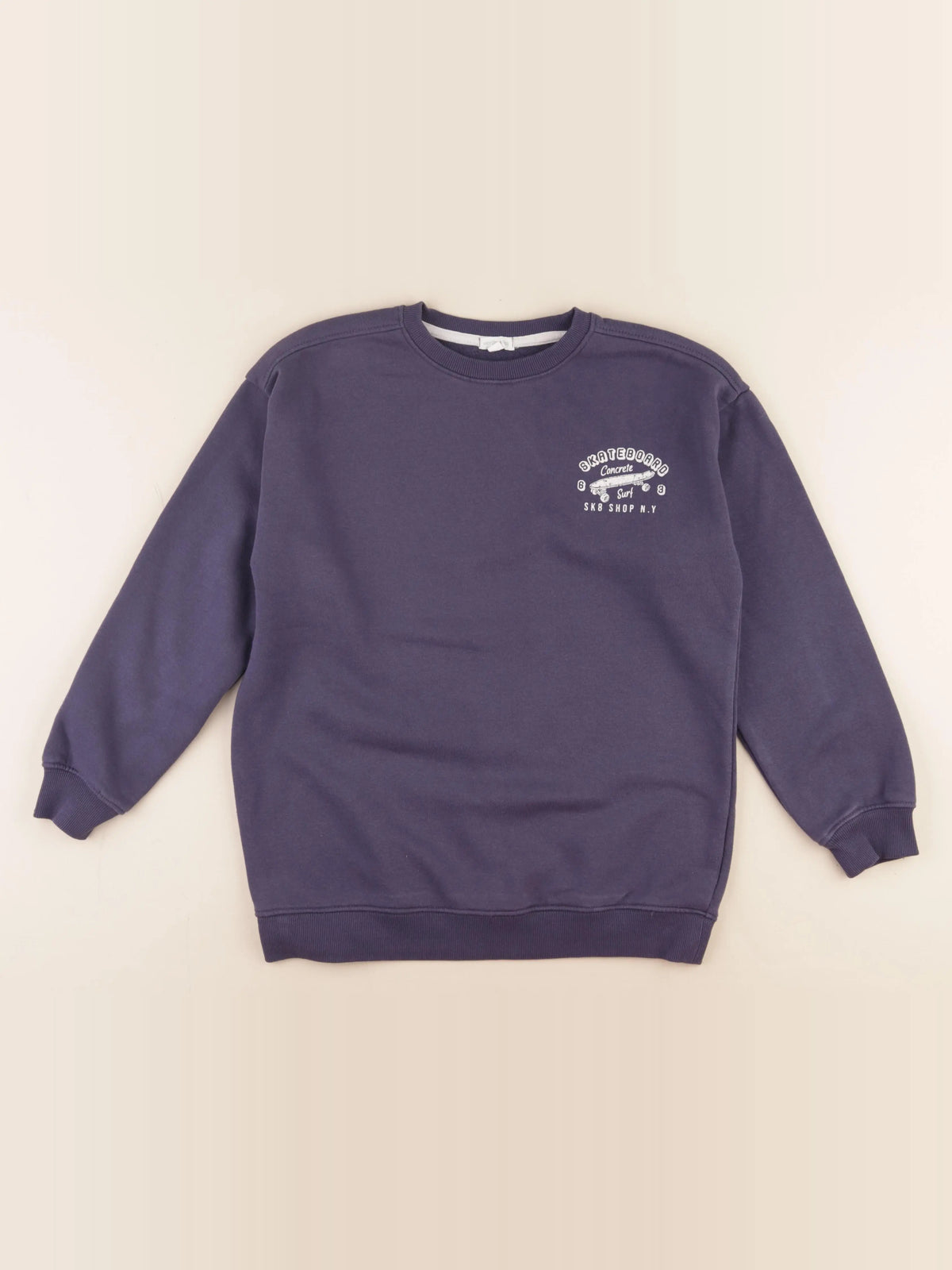Vertbaudet - sweat bleu - 10 ans