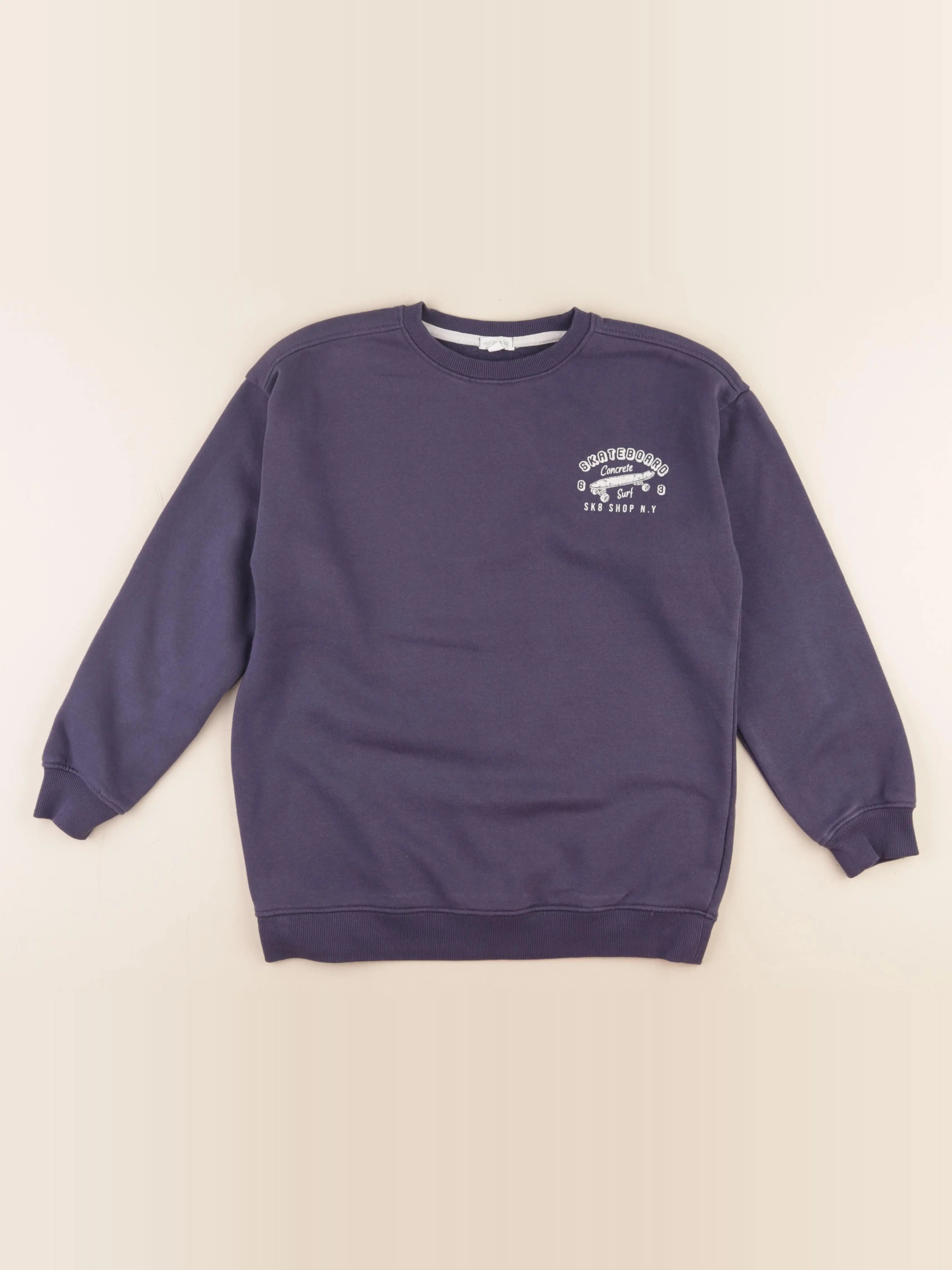 Vertbaudet - sweat bleu - 10 ans