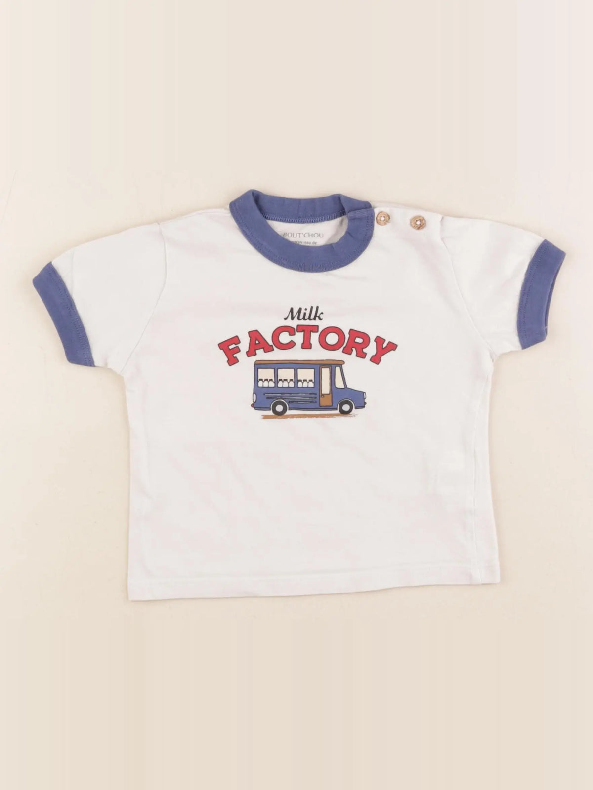 Boutchou - tee-shirt beige - 12 mois