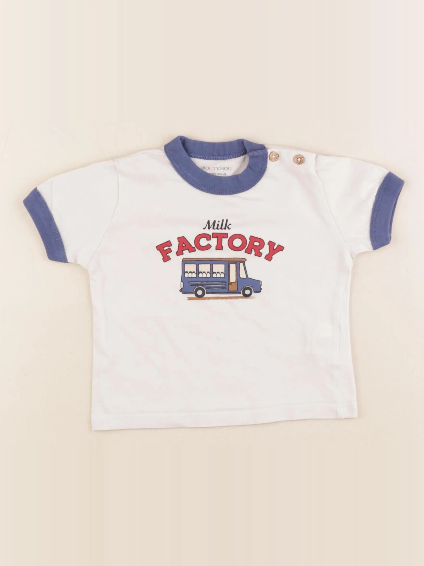 Boutchou - tee-shirt beige - 12 mois