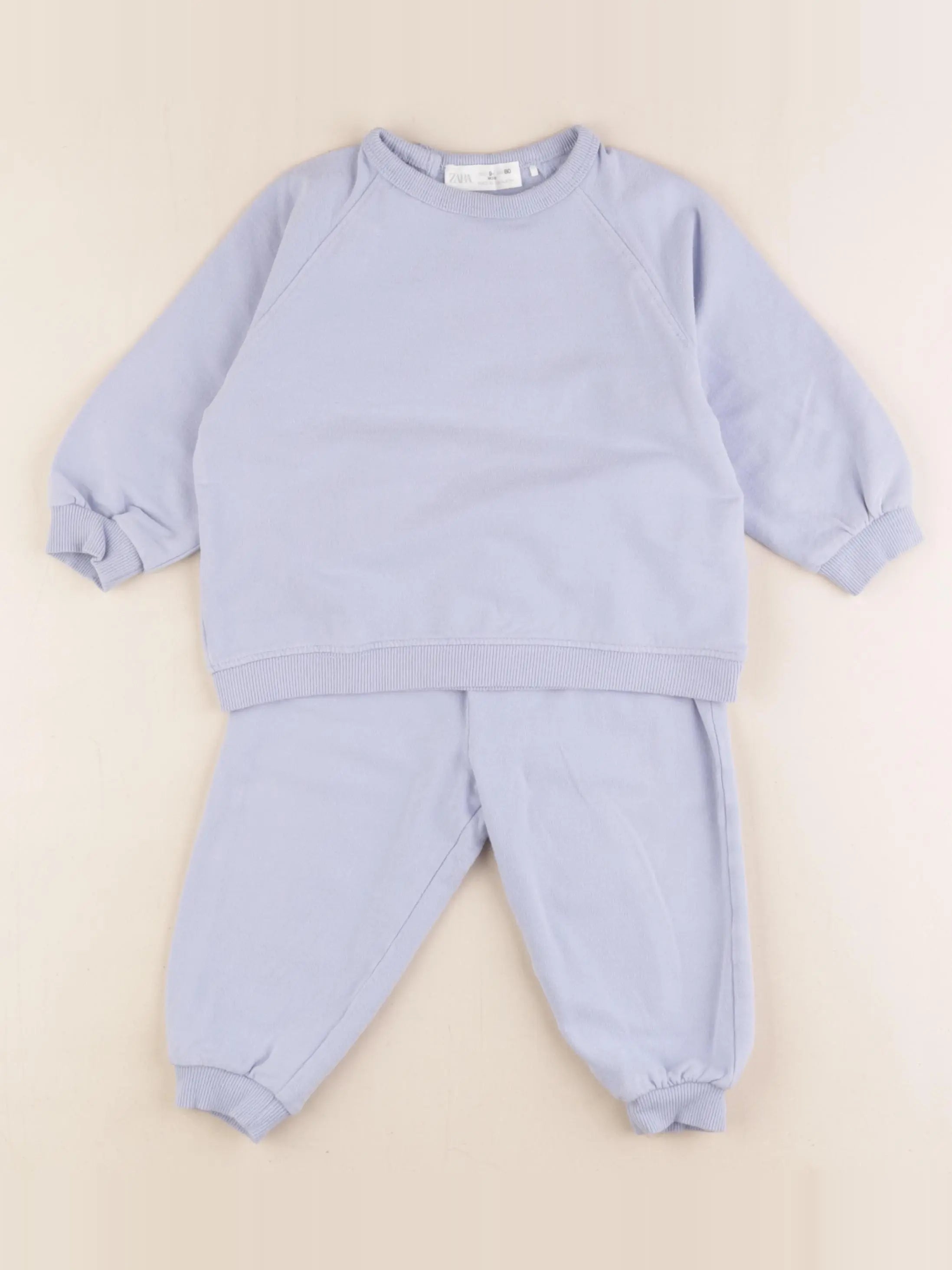 Zara - ensemble bleu - 9/12 mois