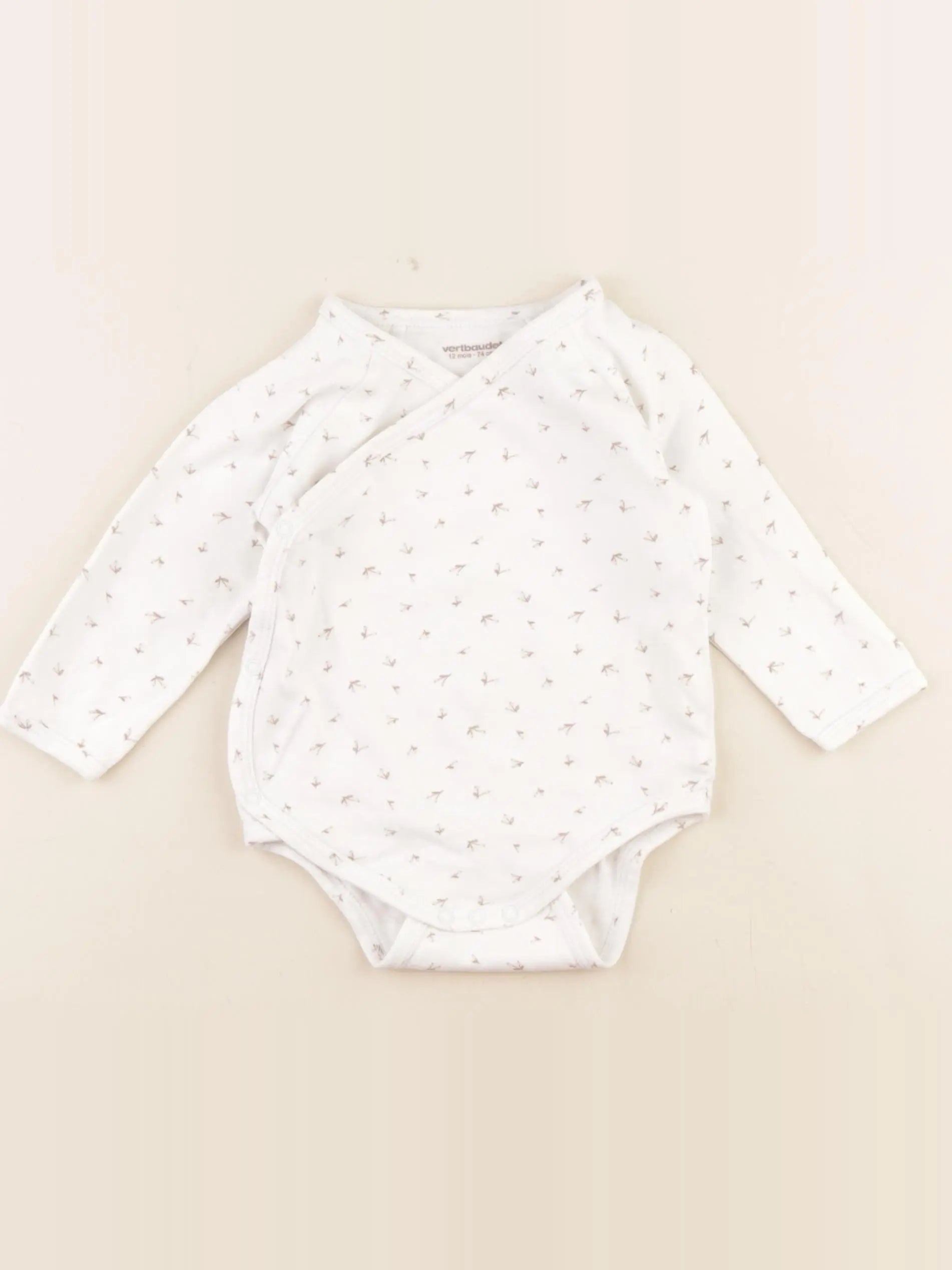Vertbaudet - body blanc - 12 mois