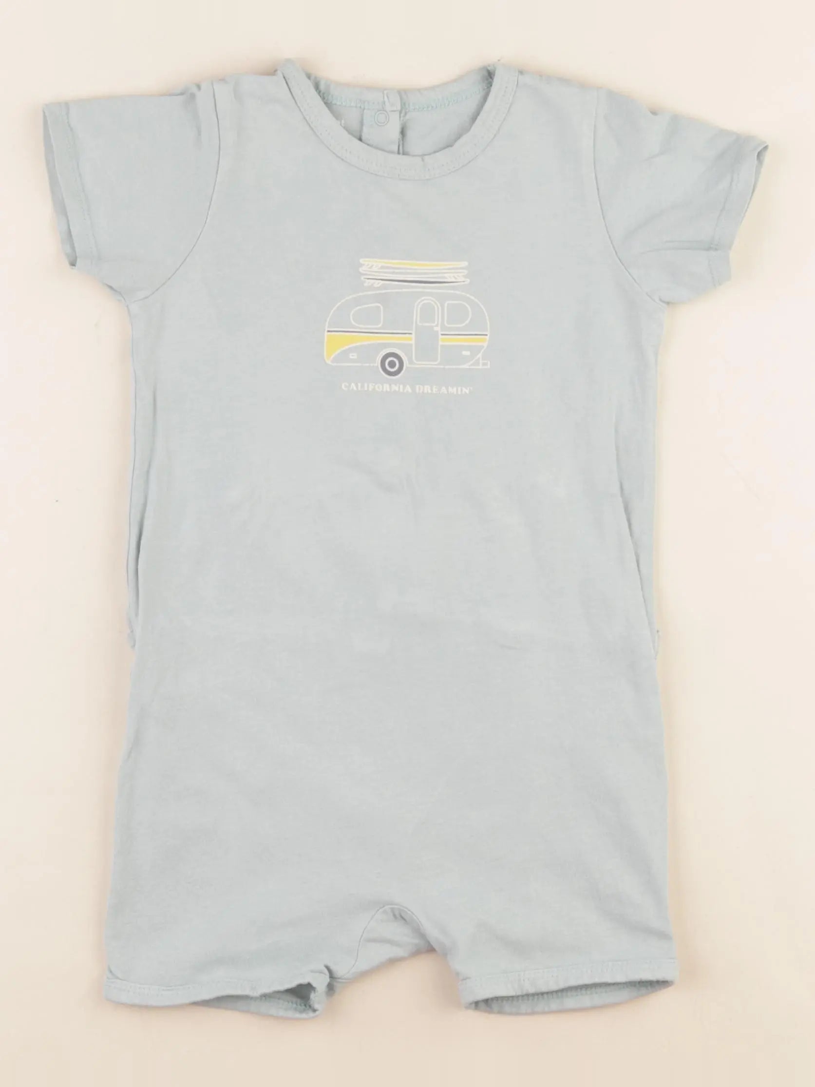 Vertbaudet - pyjama coton bleu - 2 ans