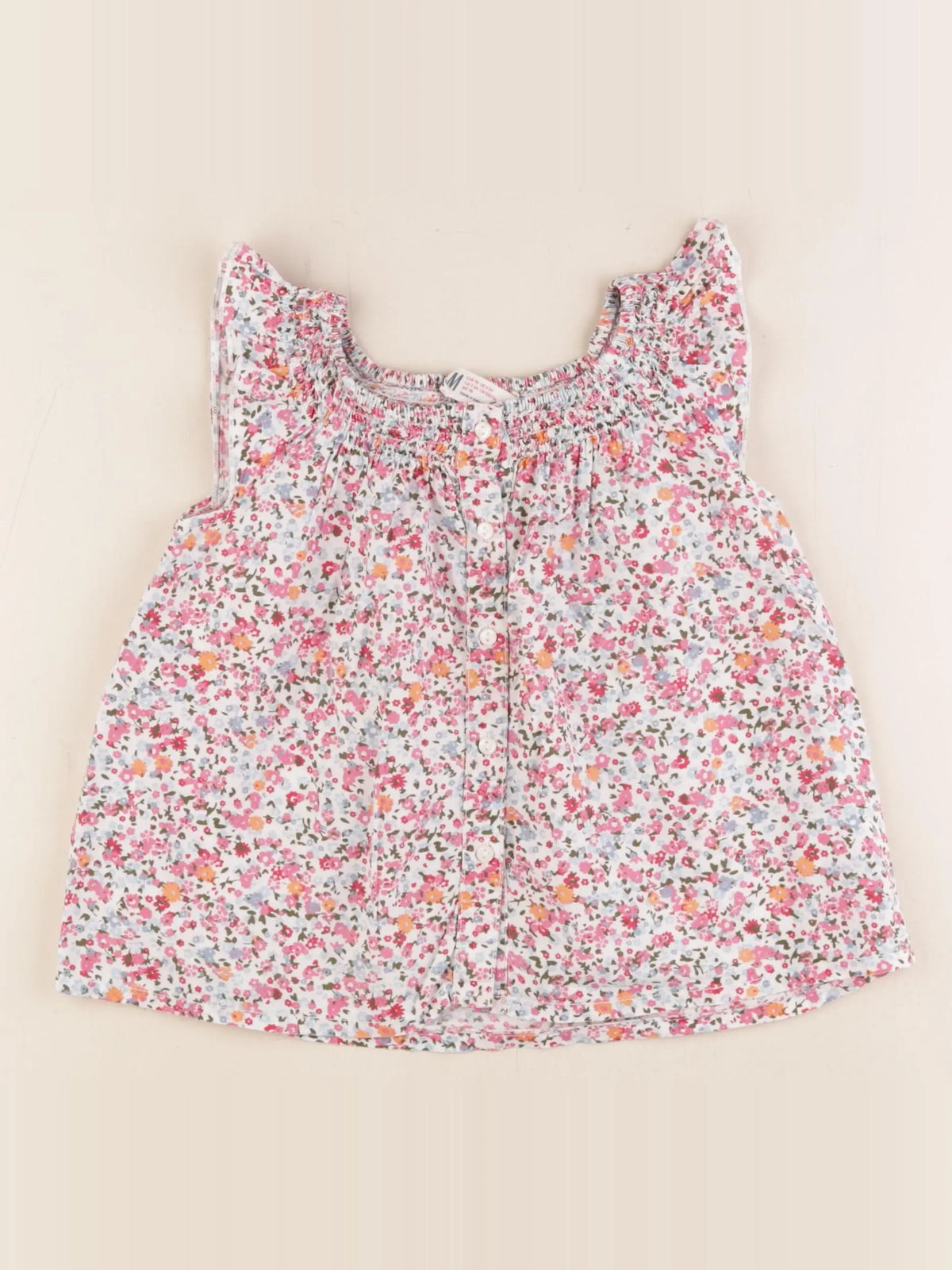 H&M - blouse rose - 2/3 ans
