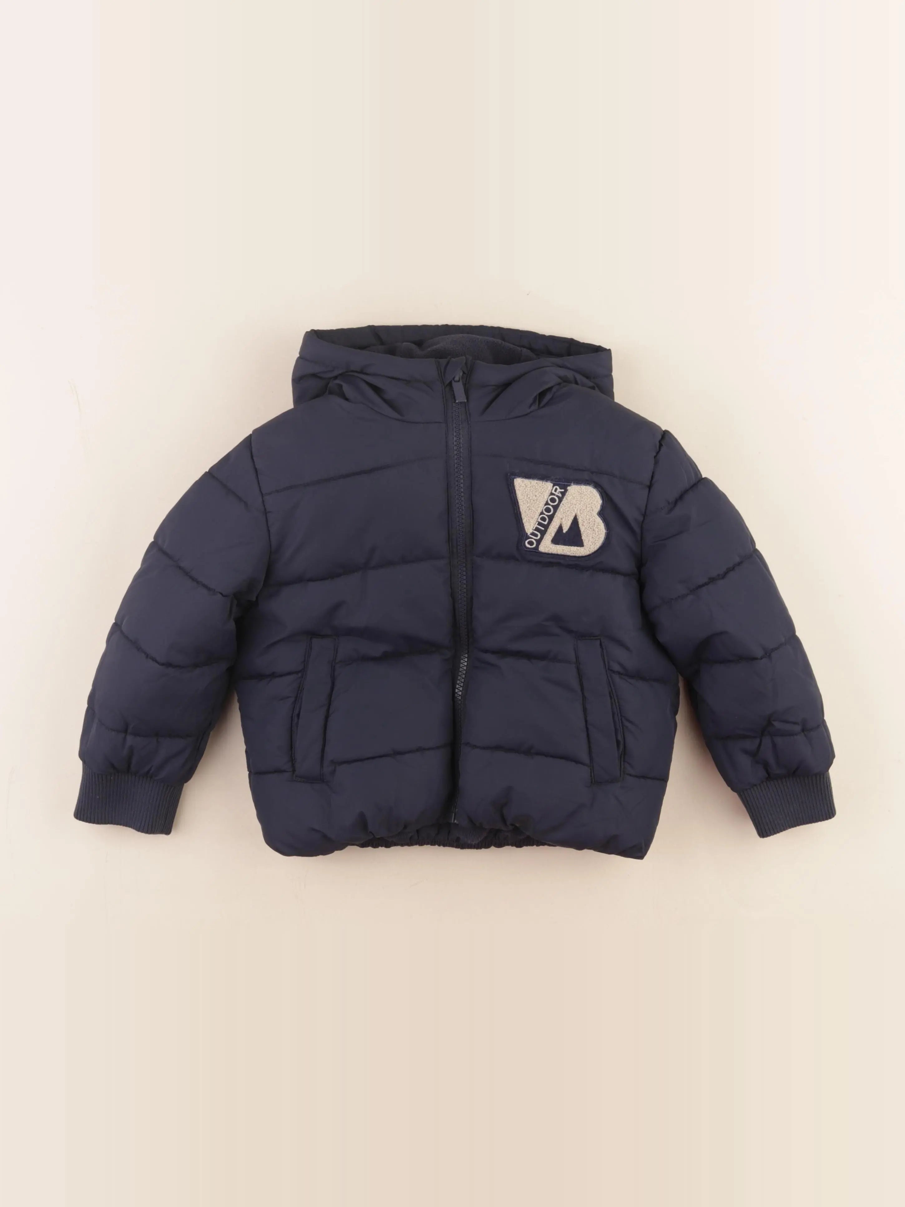 Vertbaudet - doudoune bleu - 3 ans