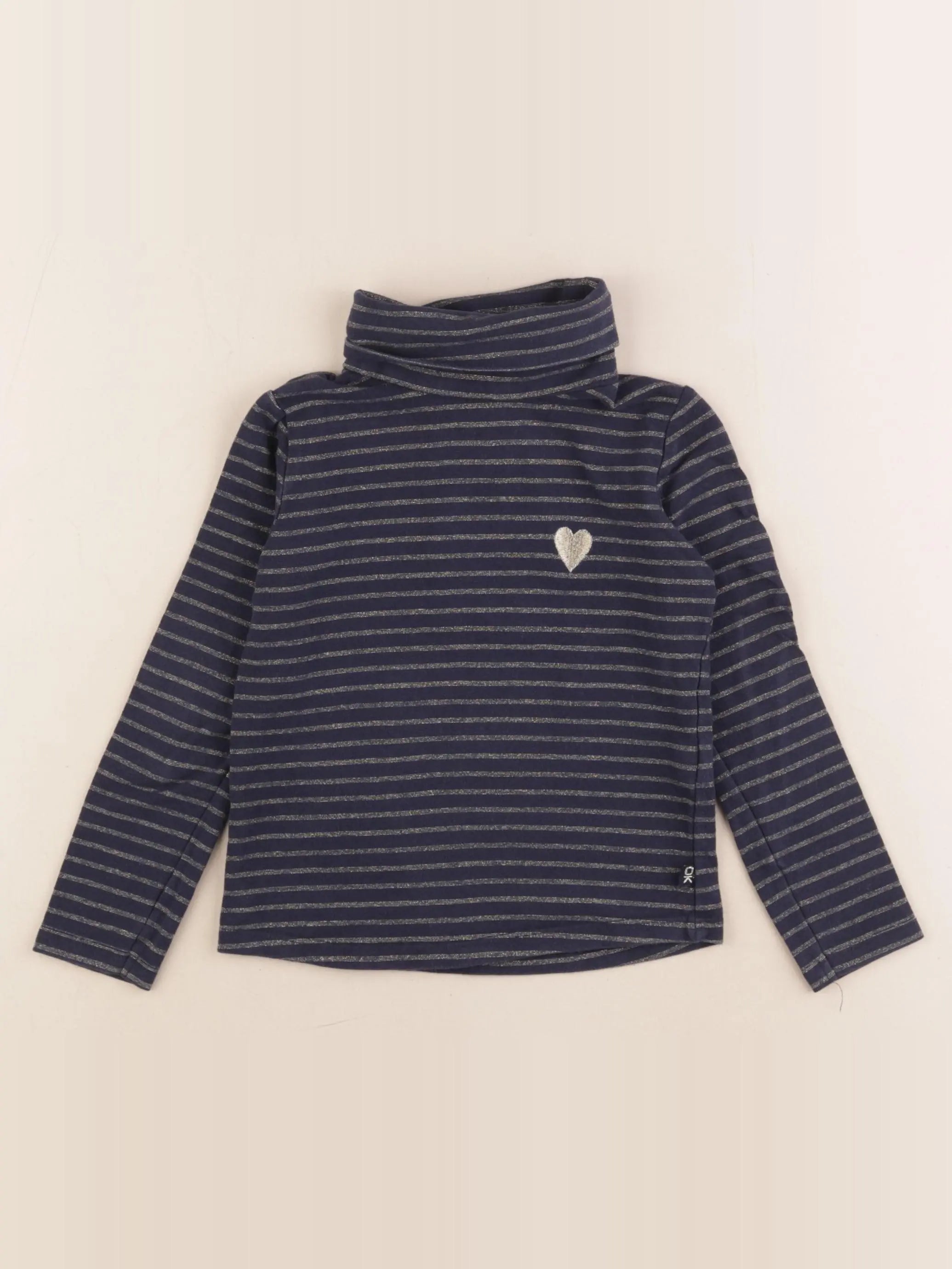 Okaidi - sous-pull bleu, or - 3 ans