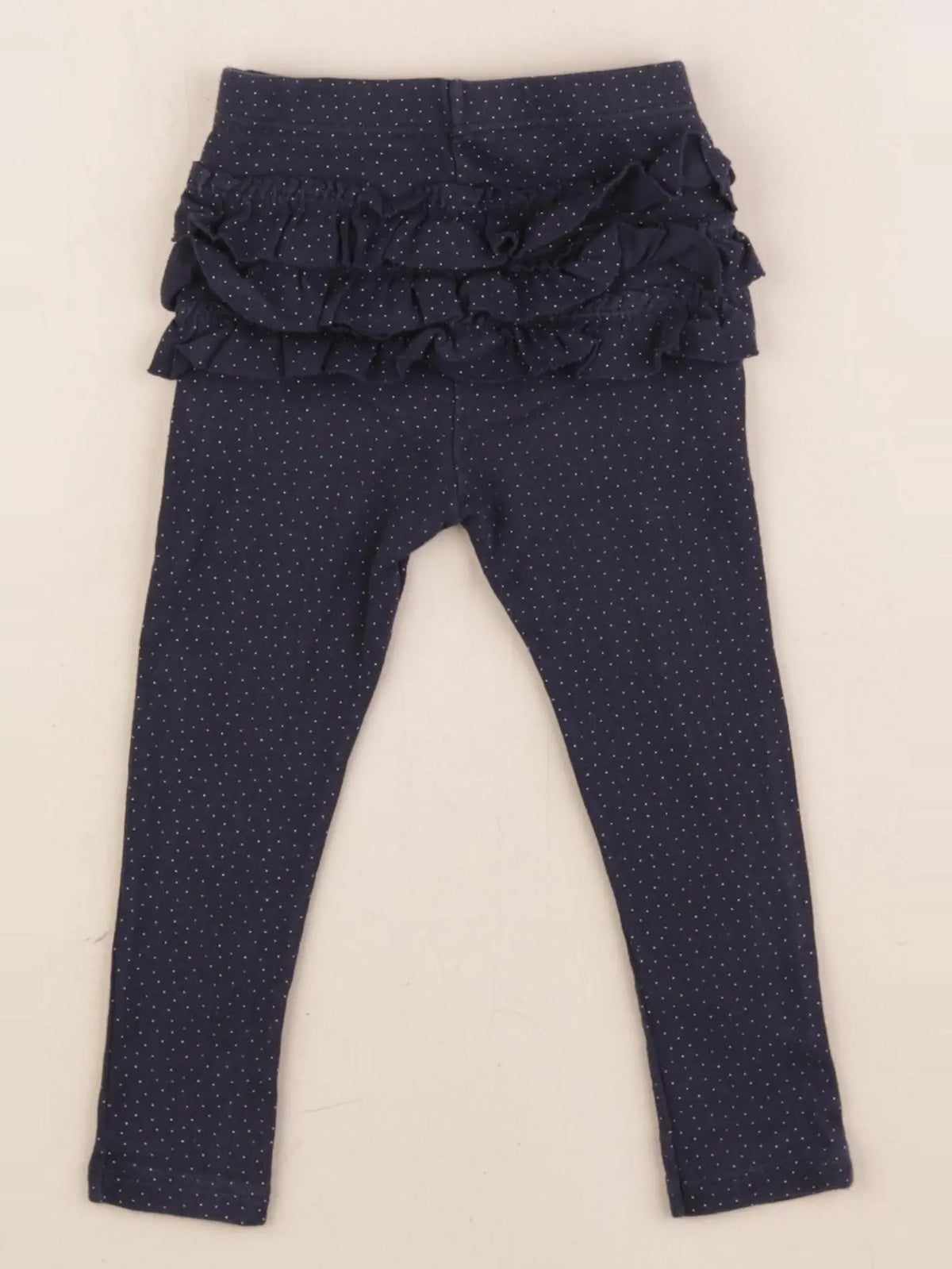 Petit Bateau - legging volants au dos bleu - 24 mois
