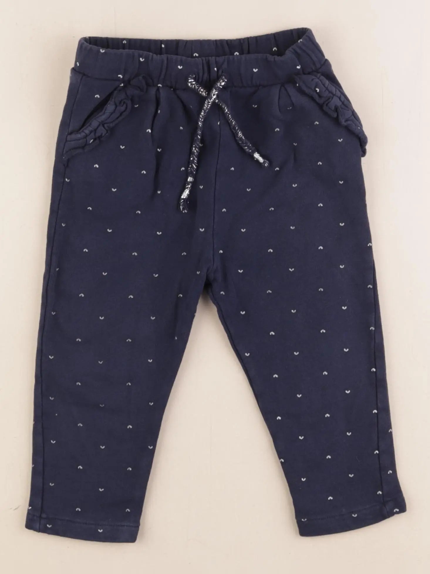 Vertbaudet - jogging bleu, argent - 2 ans
