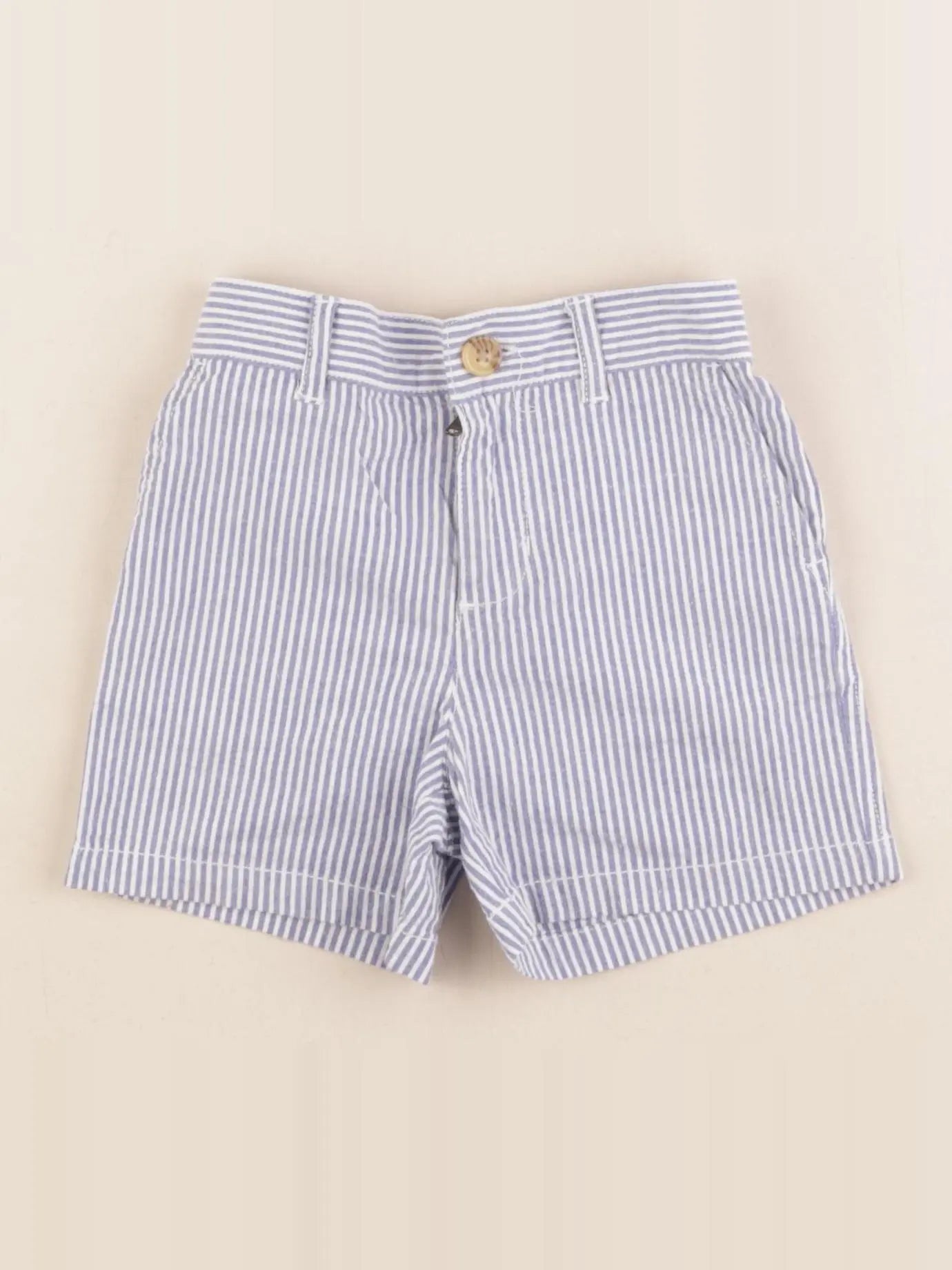Ralph Lauren - short blanc, bleu - 12 mois