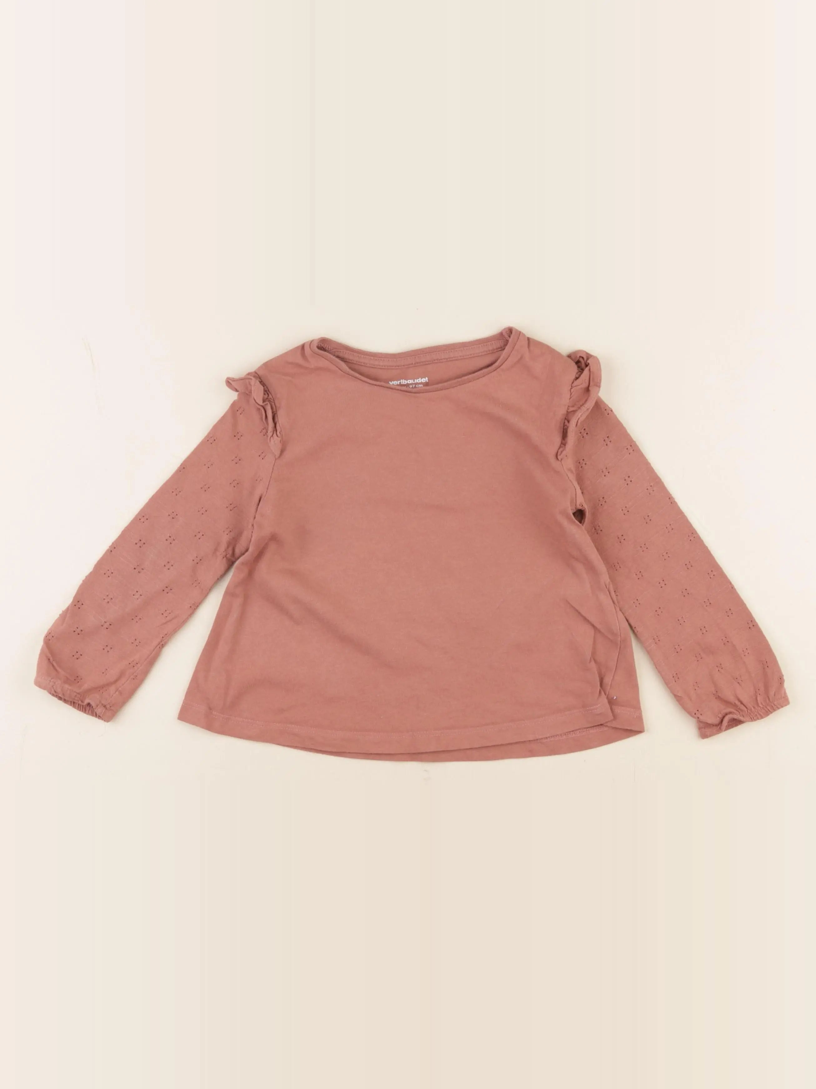 Vertbaudet - tee-shirt rose - 3 ans