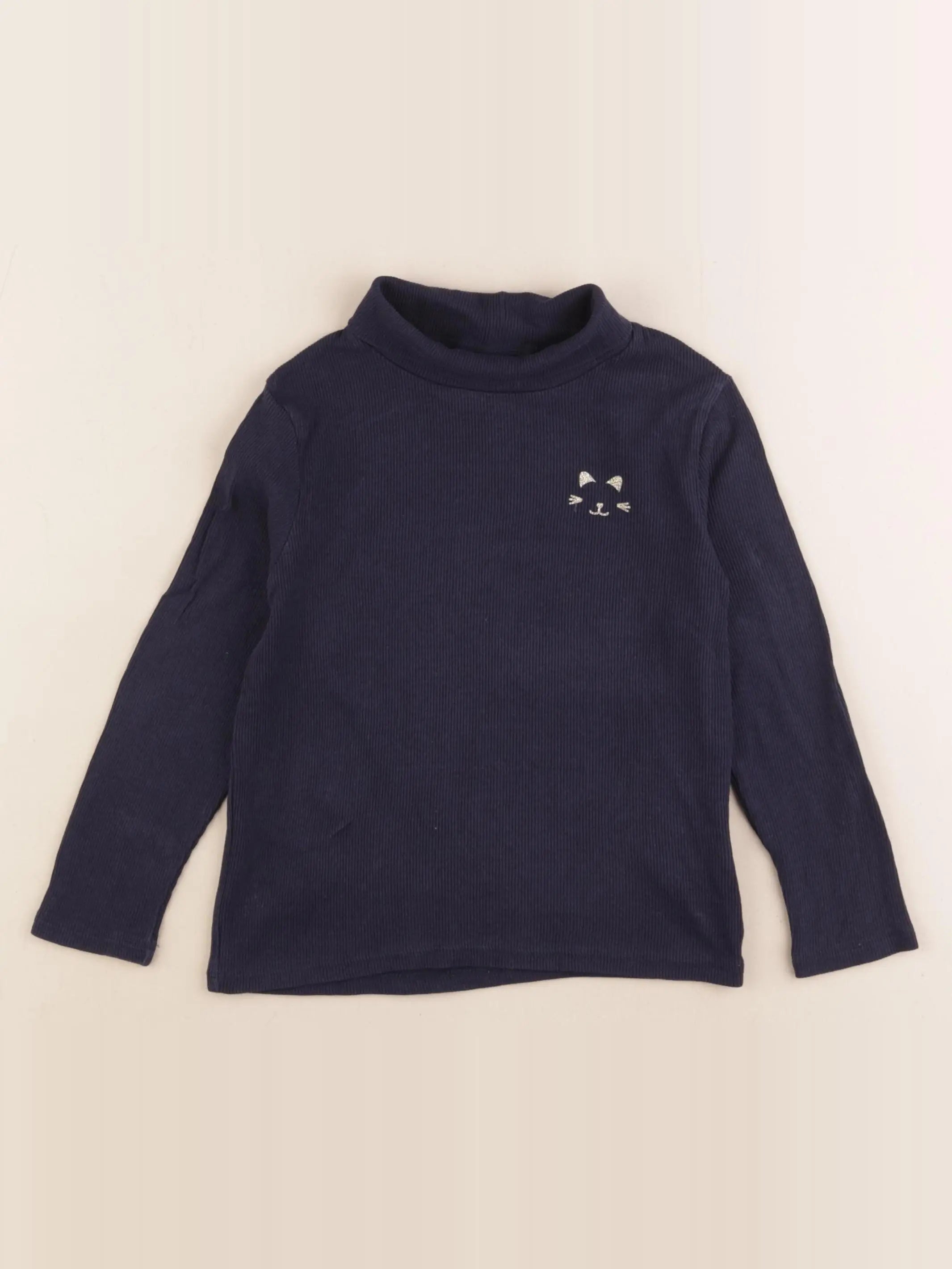 Vertbaudet - sous-pull bleu - 5 ans