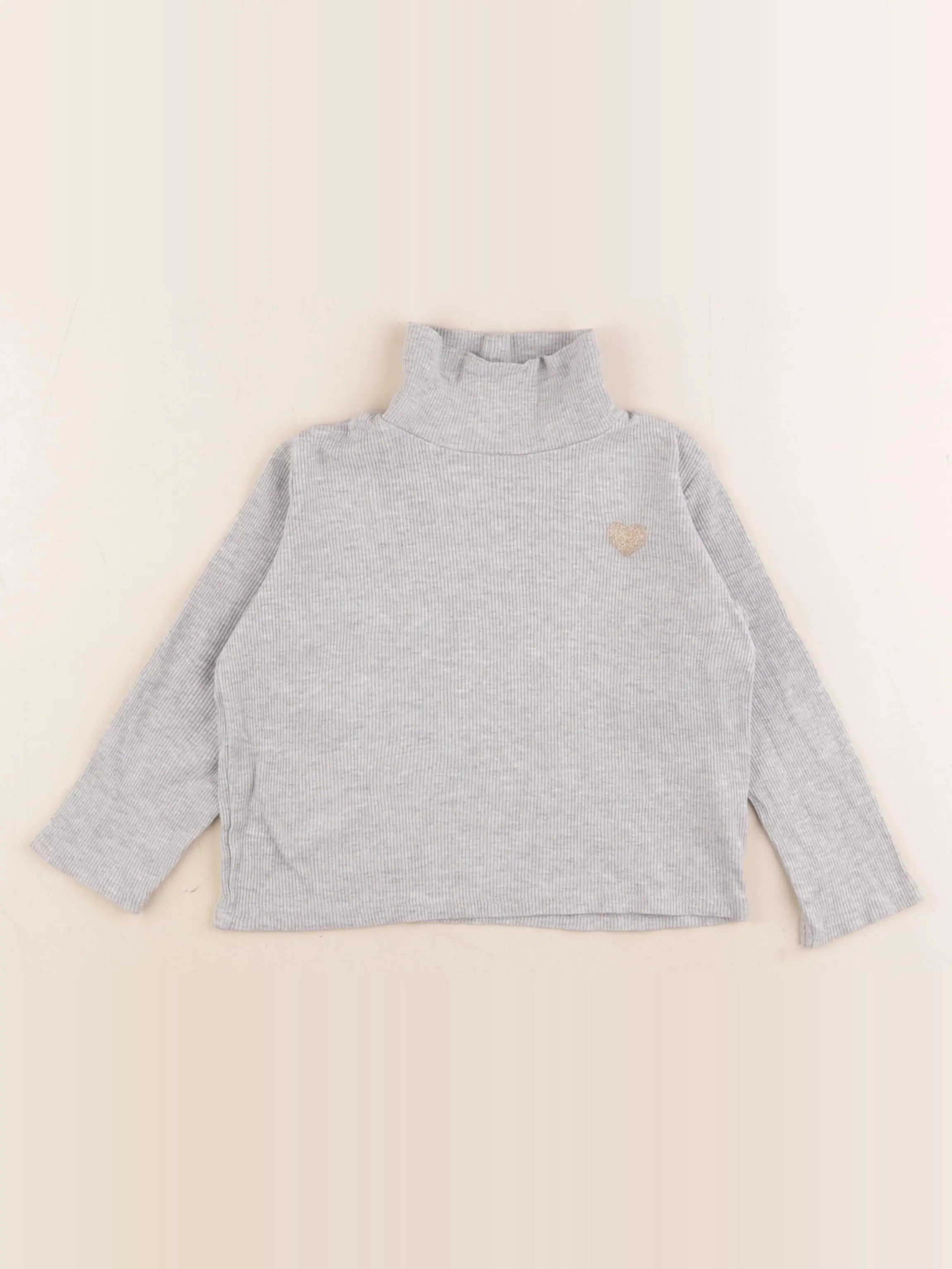 Vertbaudet - sous-pull gris - 5 ans