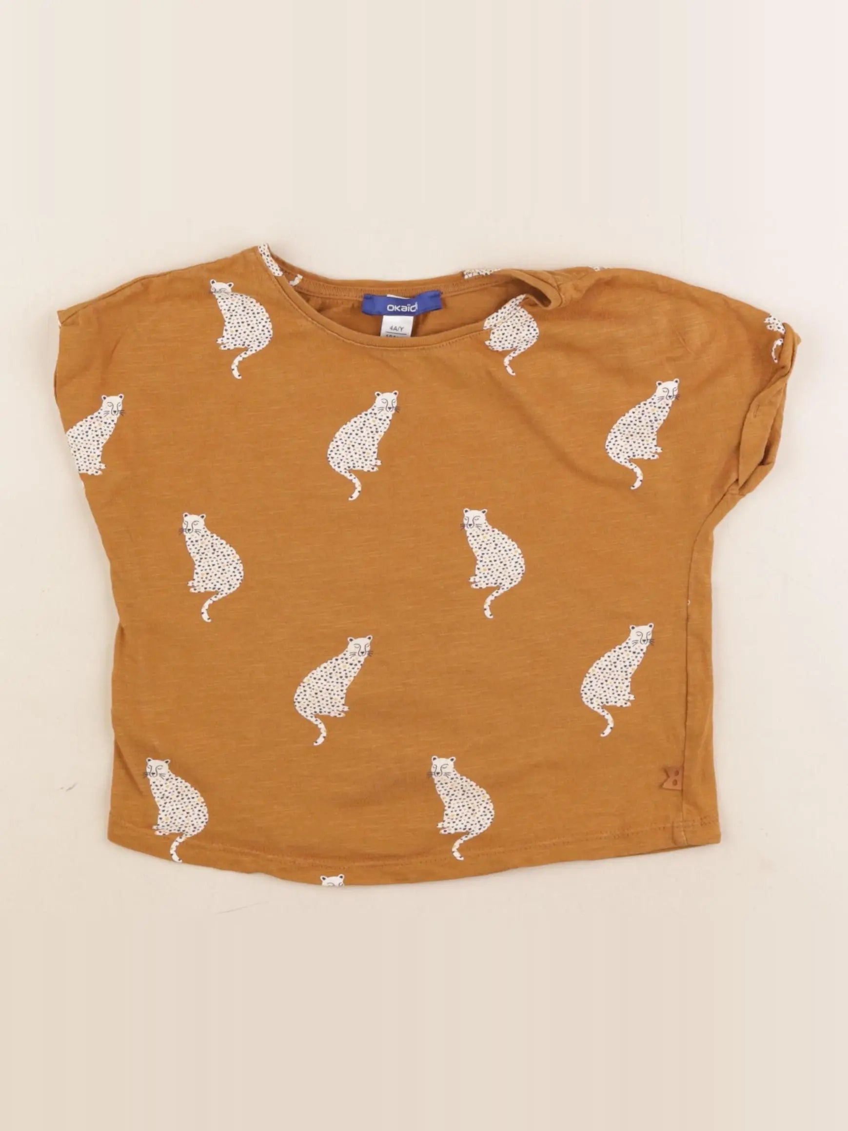 Okaidi - tee-shirt marron - 4 ans