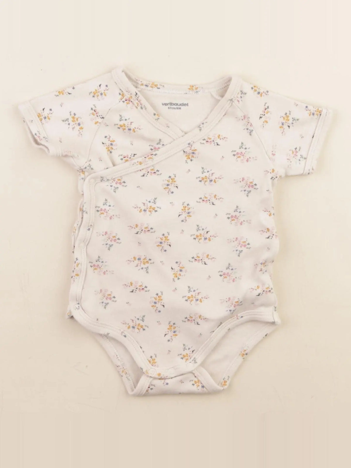Vertbaudet - body beige - 6 mois