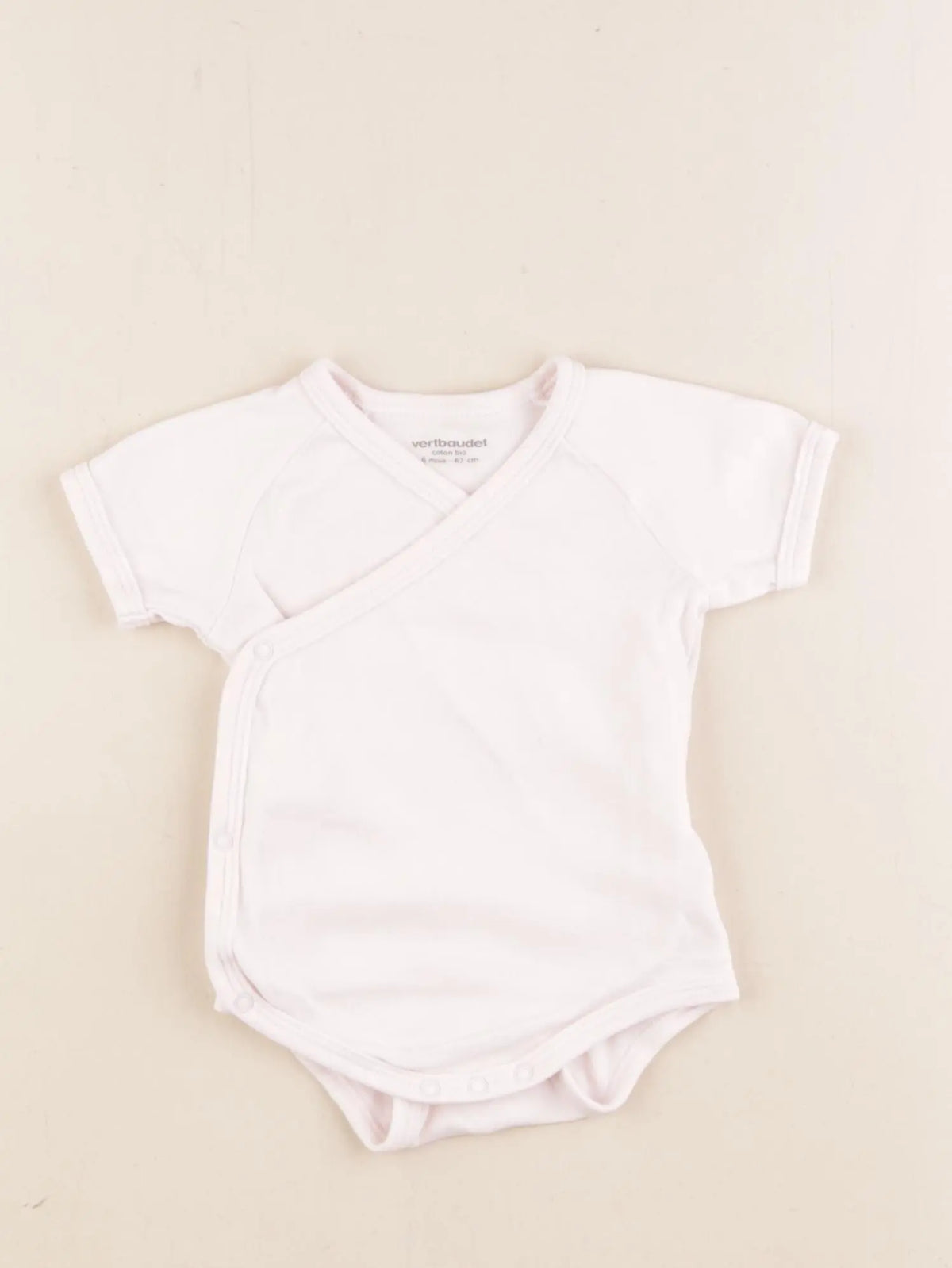 Vertbaudet - body rose - 6 mois