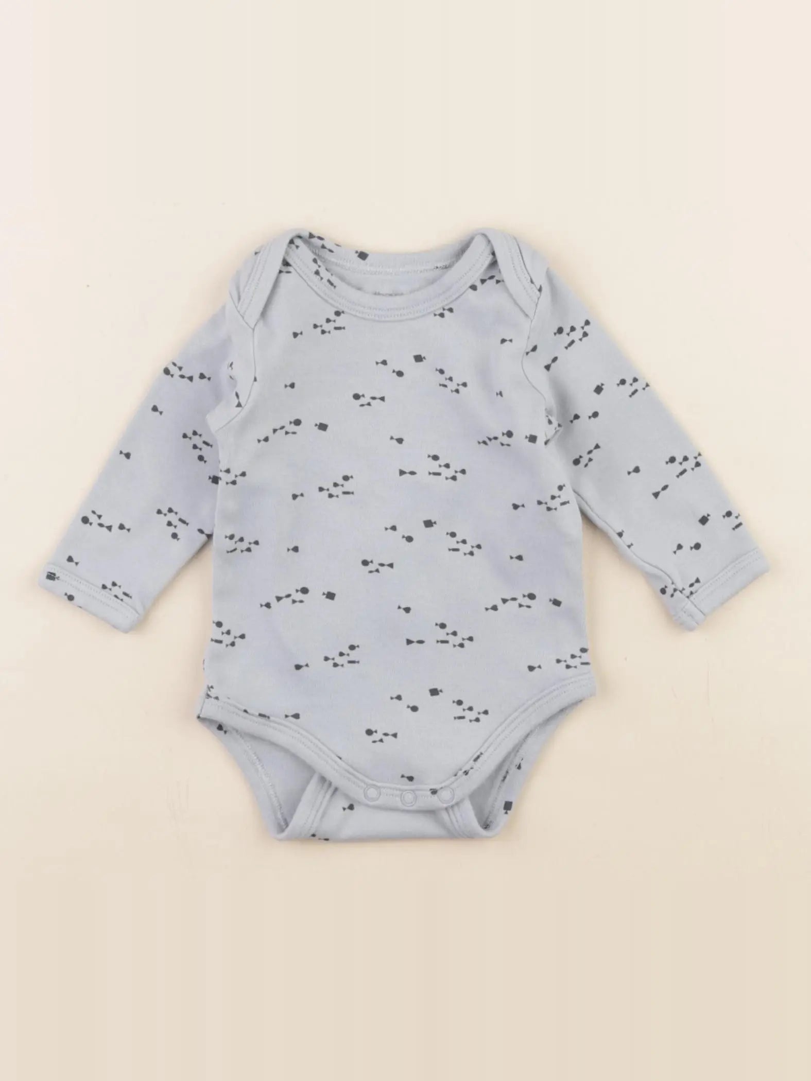 Vertbaudet - body bleu - 3 mois