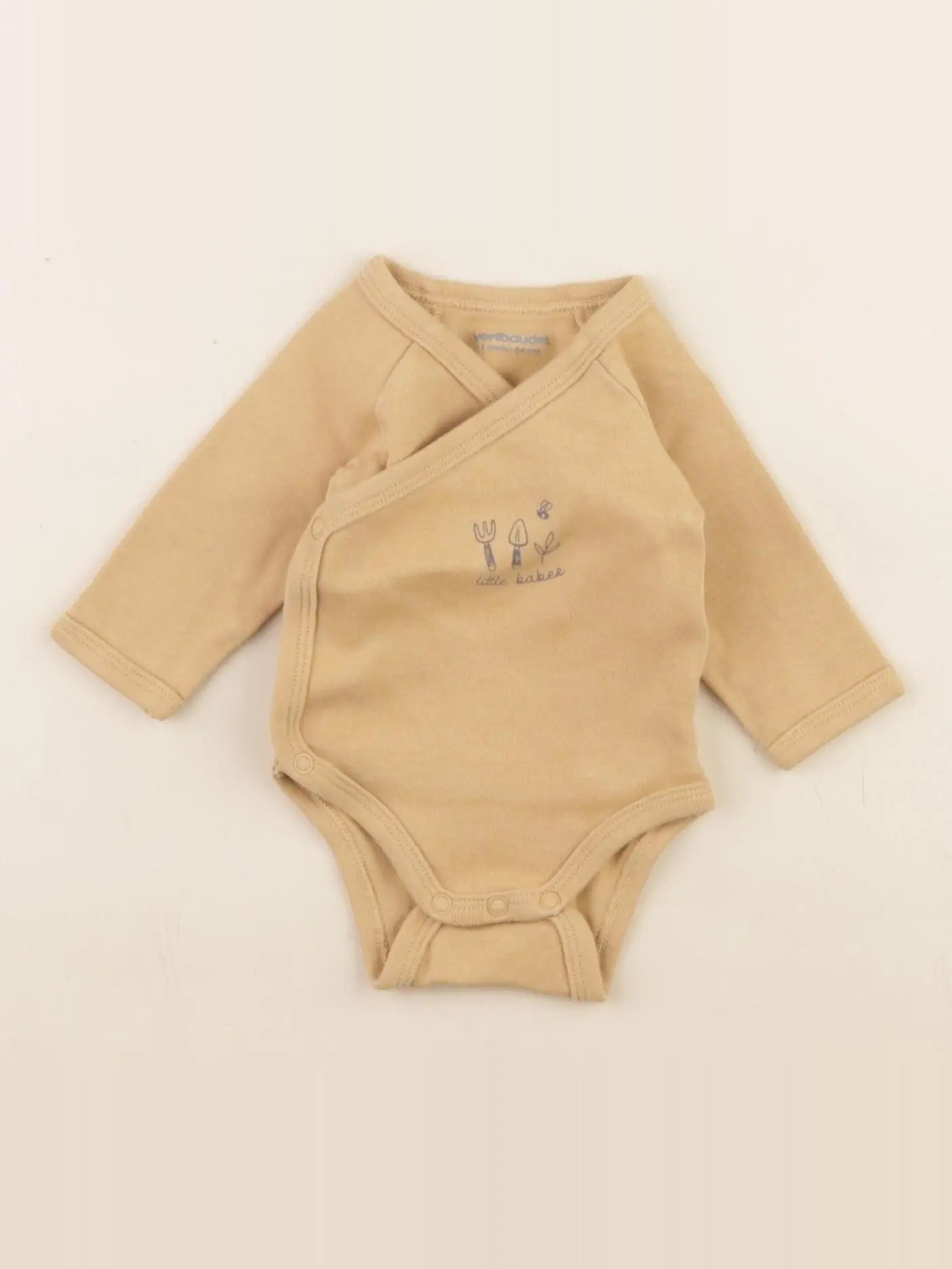 Vertbaudet - body marron - 1 mois