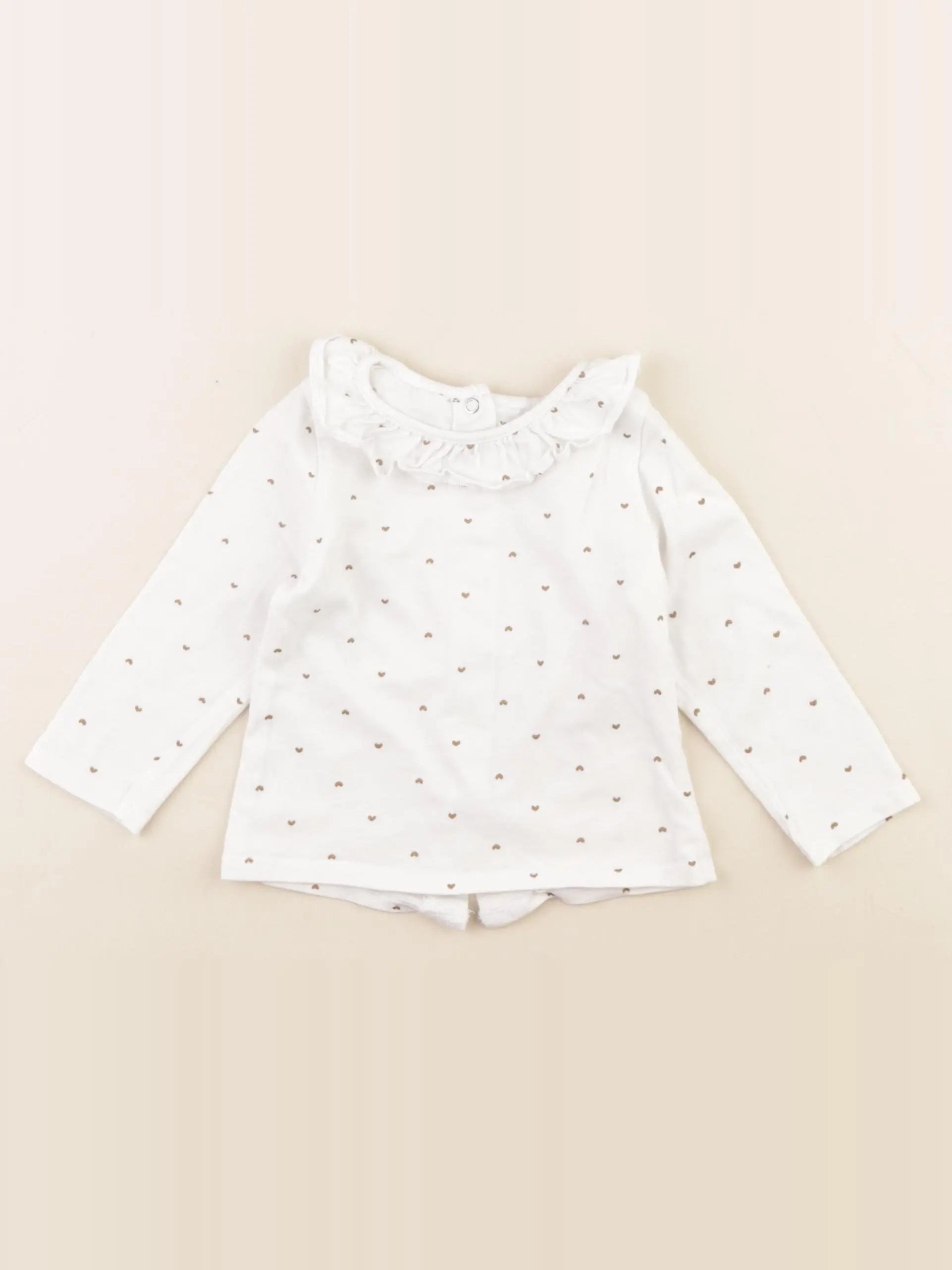 Vertbaudet - tee-shirt blanc - 9 mois