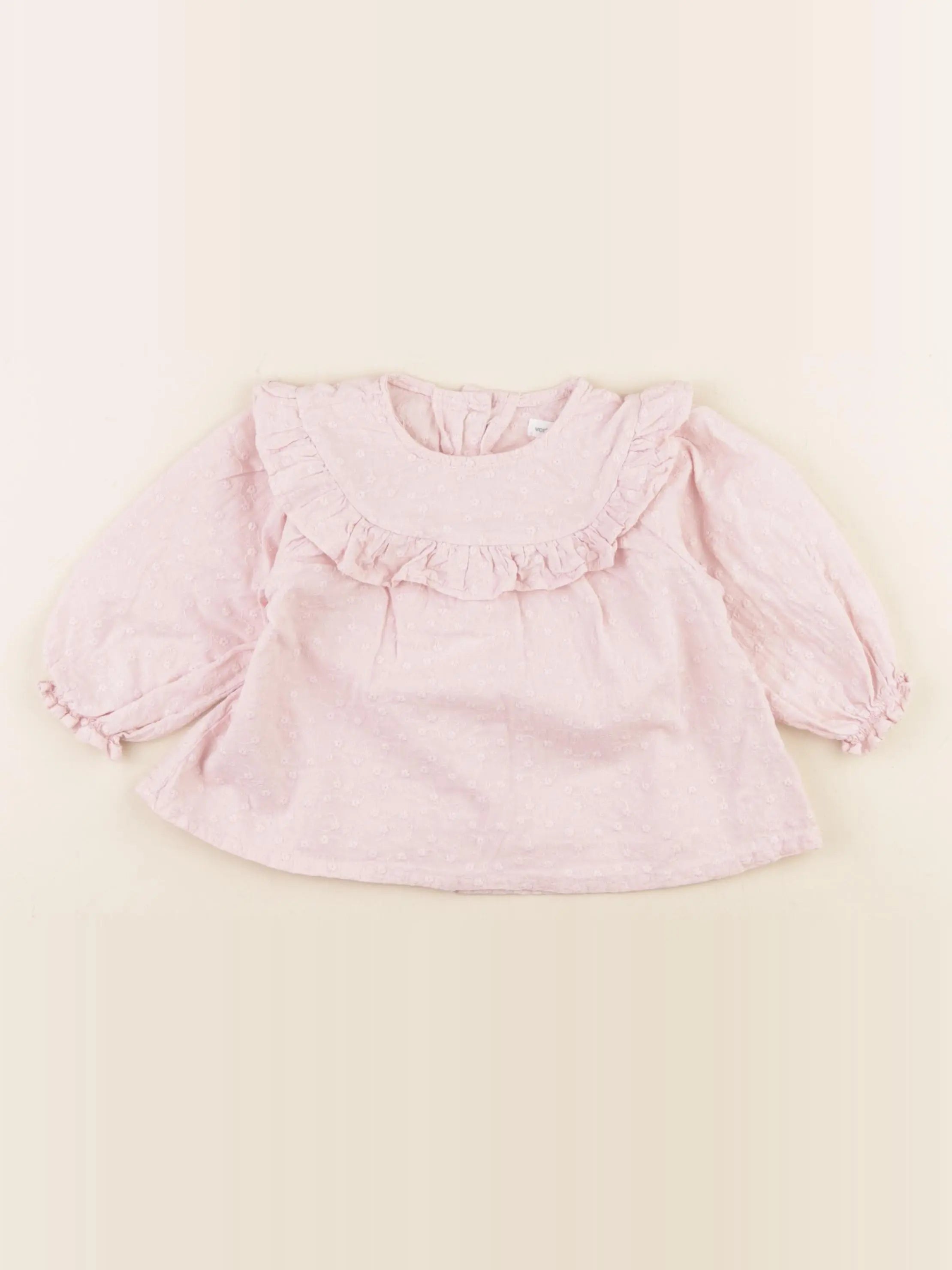 Vertbaudet - blouse rose - 12 mois