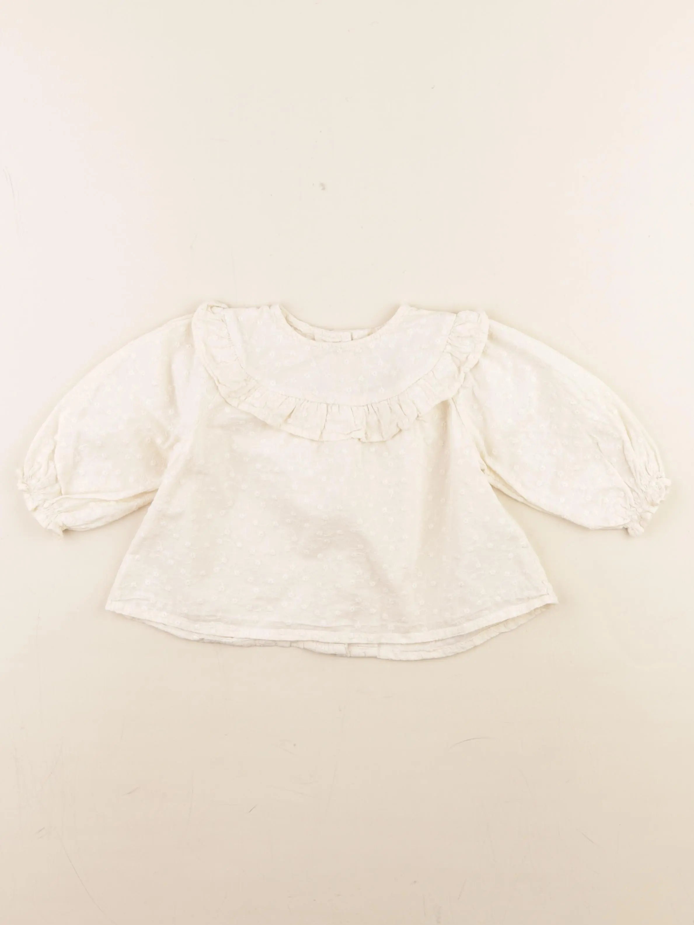 Vertbaudet - blouse beige - 9 mois