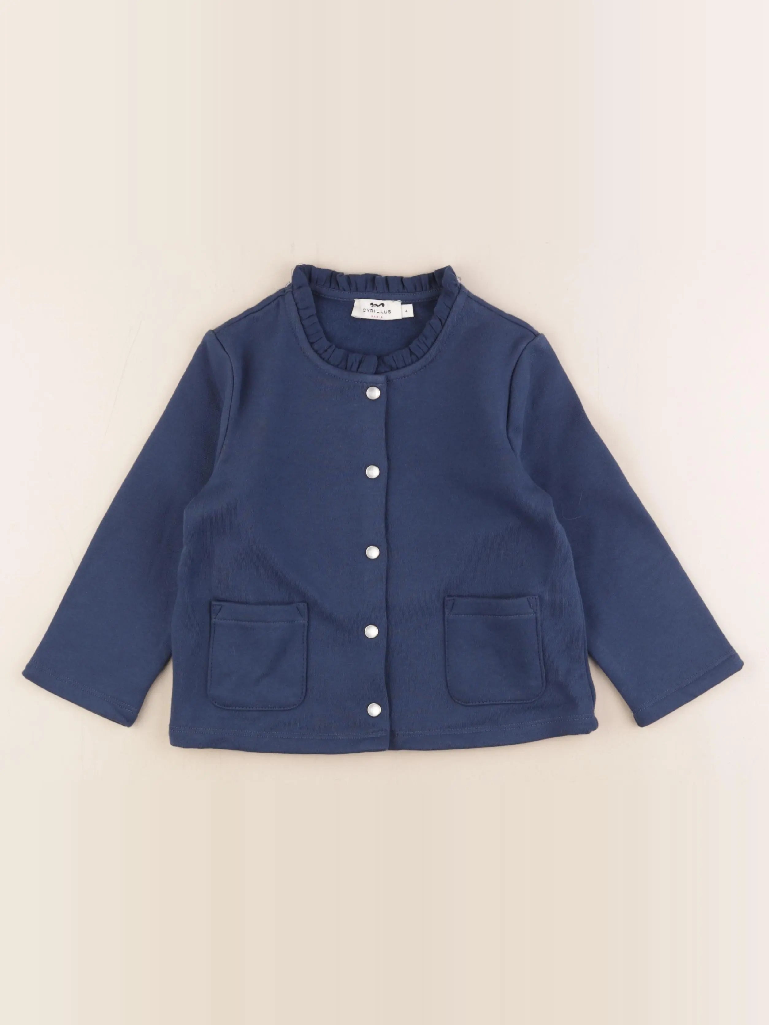 Cyrillus - sweat bleu - 4 ans