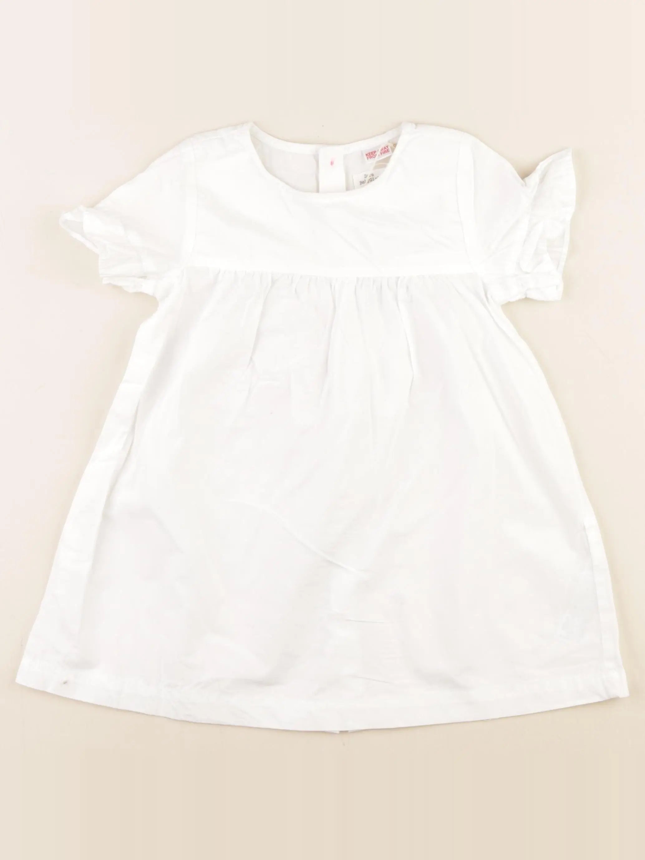 Zara - robe blanc - 2/3 ans