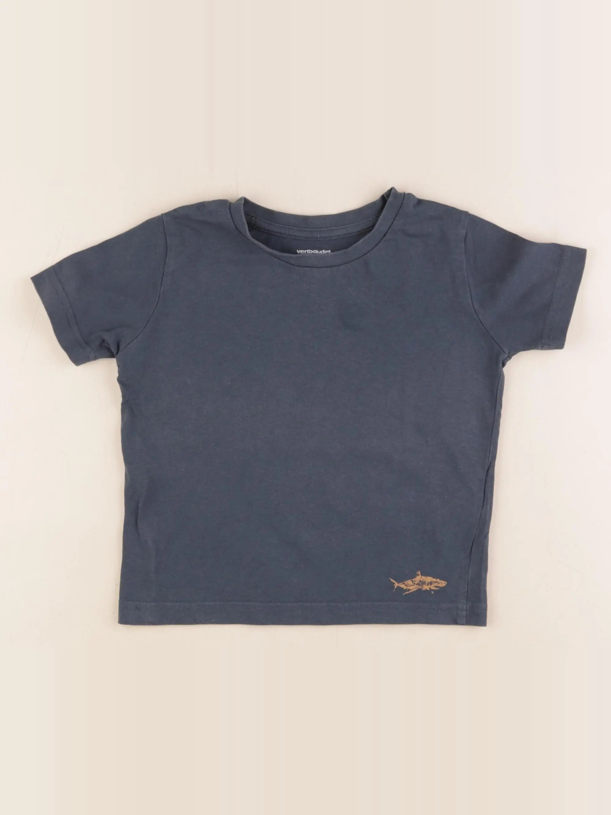 Vertbaudet - tee-shirt bleu - 4 ans