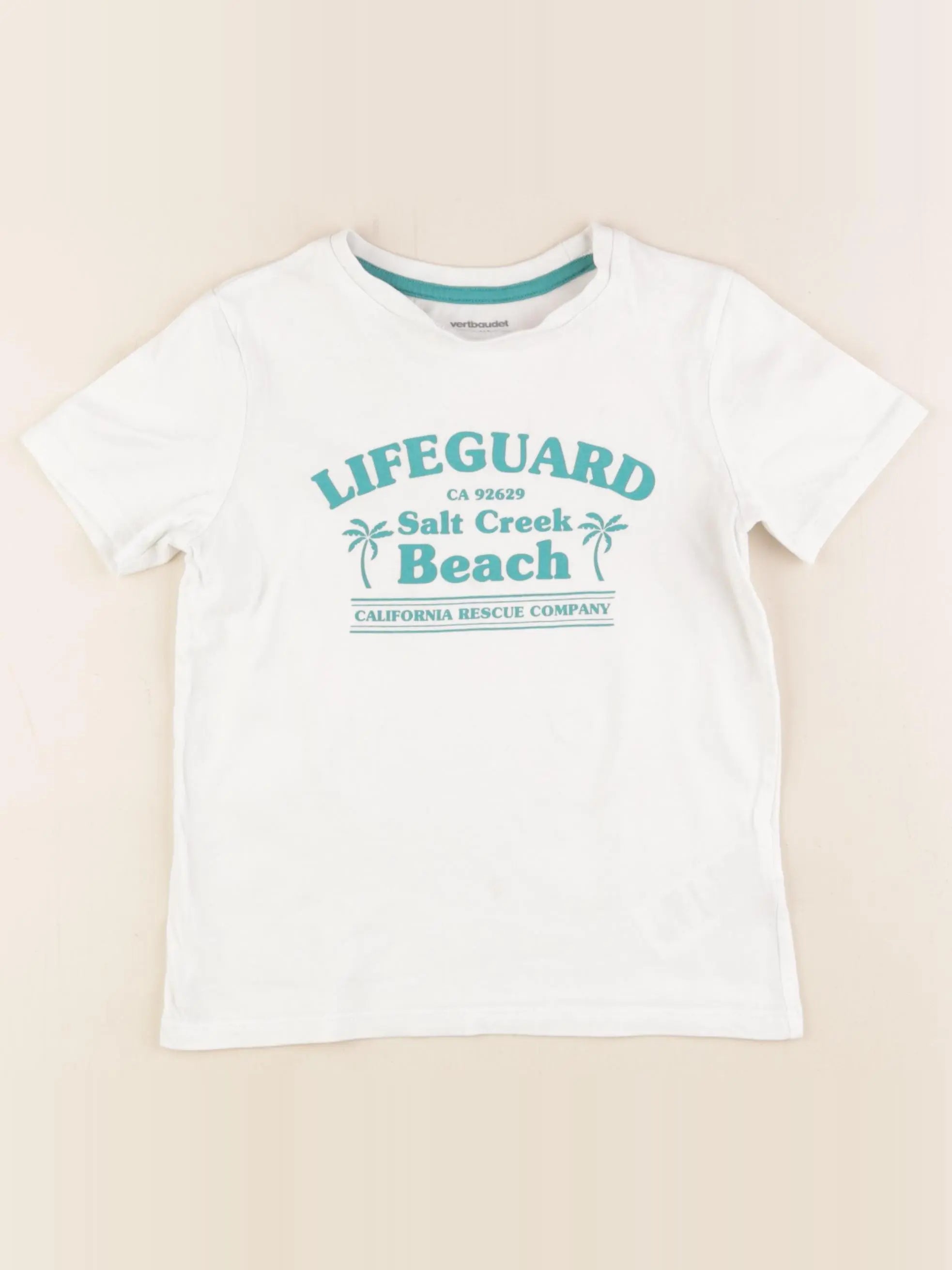 Vertbaudet - tee-shirt blanc - 5 ans