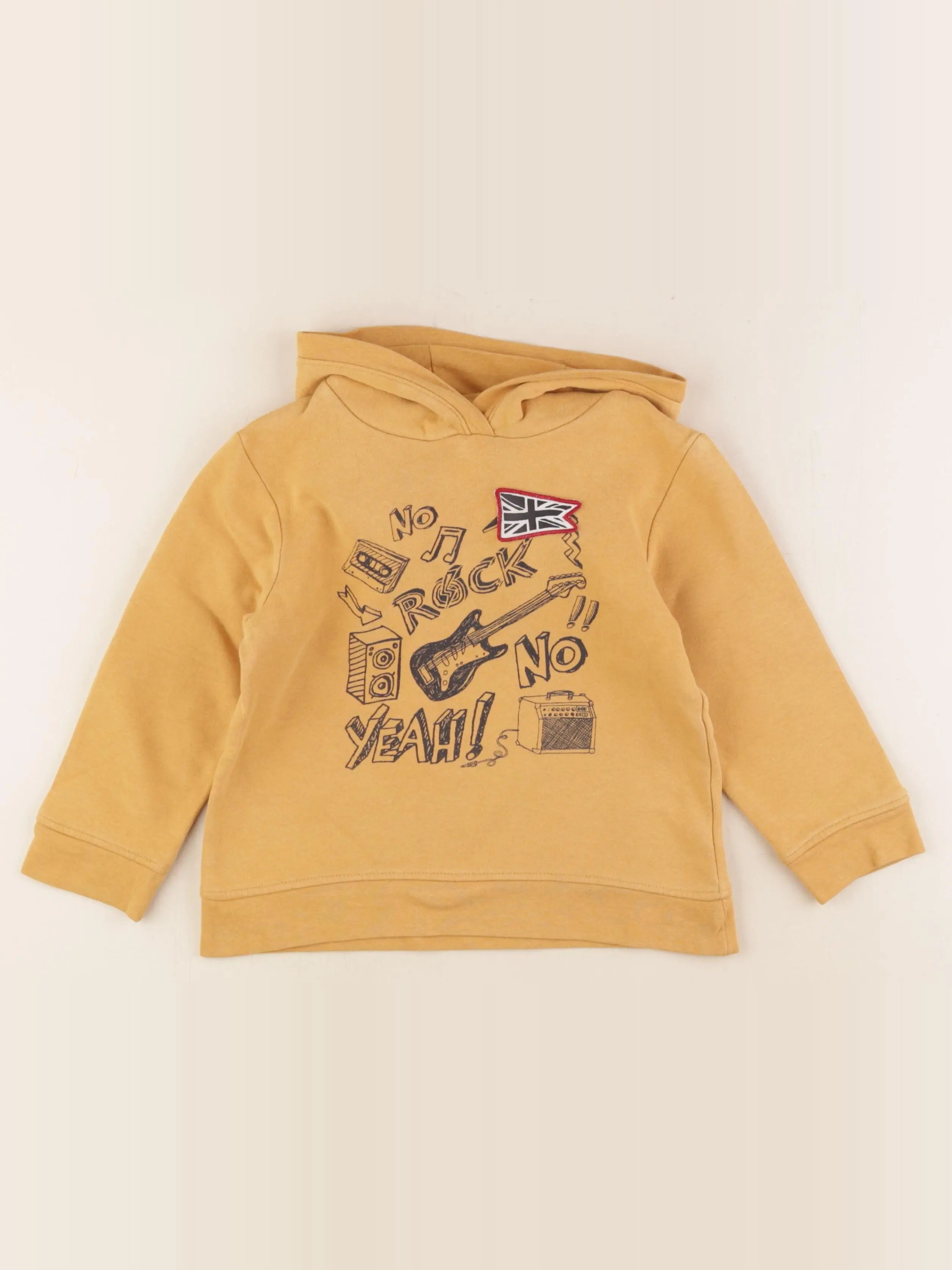Vertbaudet - sweat jaune - 5 ans