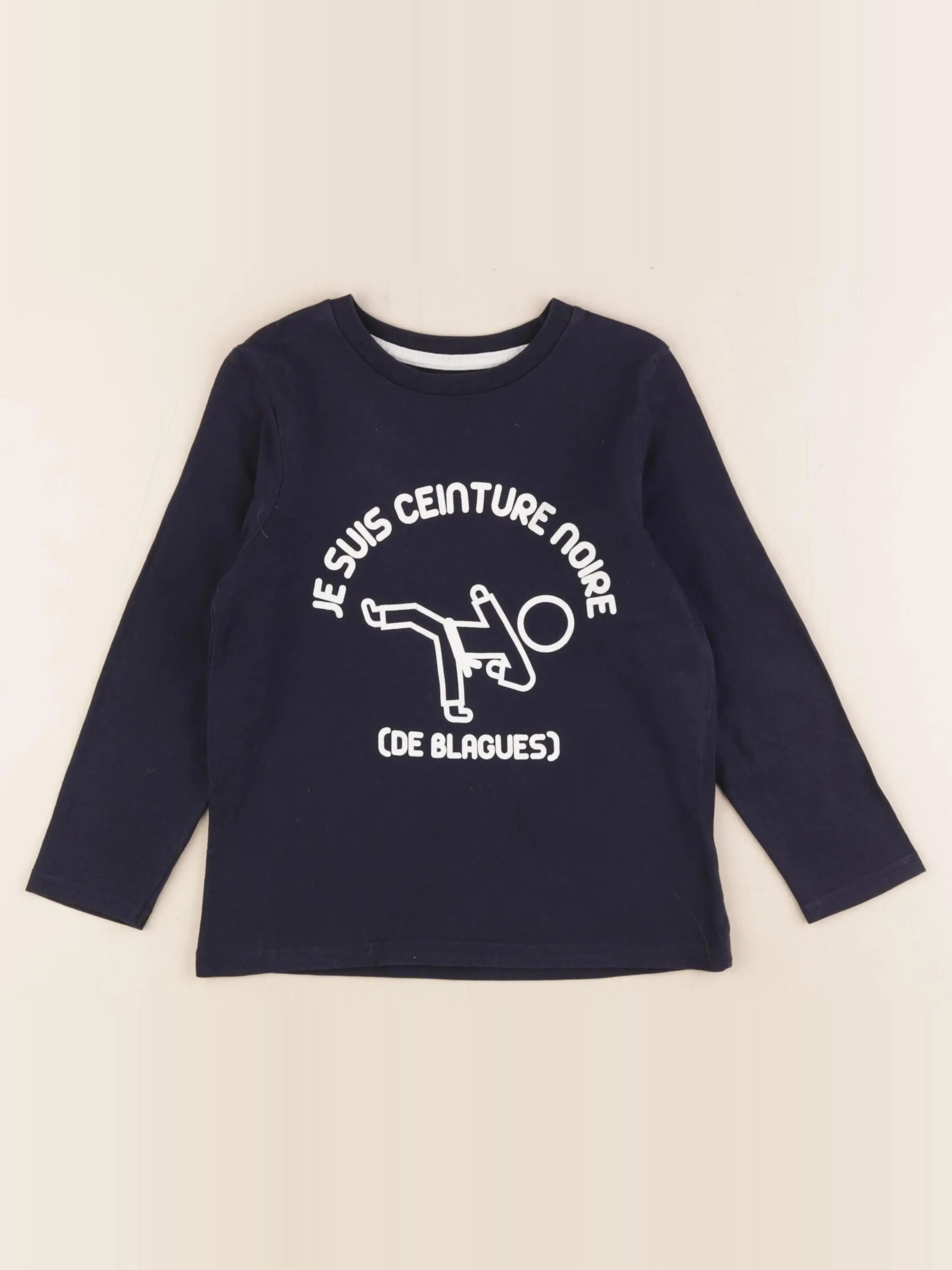 Vertbaudet - tee-shirt bleu - 5 ans