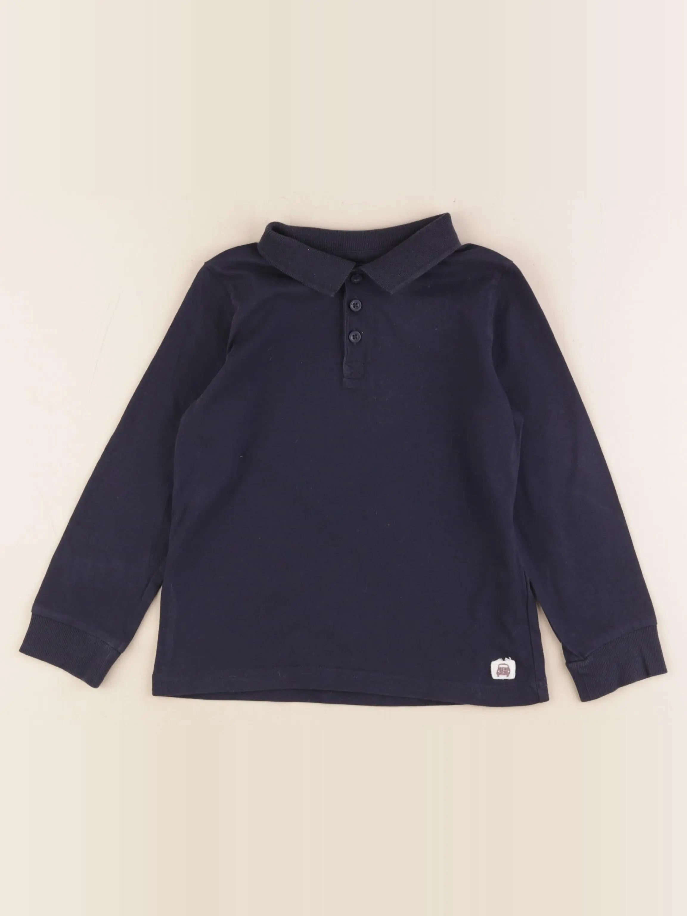 Vertbaudet - polo bleu - 5 ans