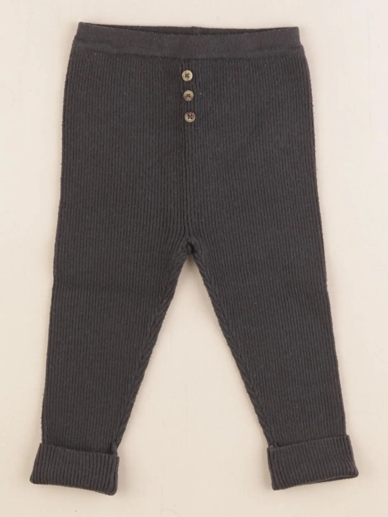 Vertbaudet - legging gris - 12 mois