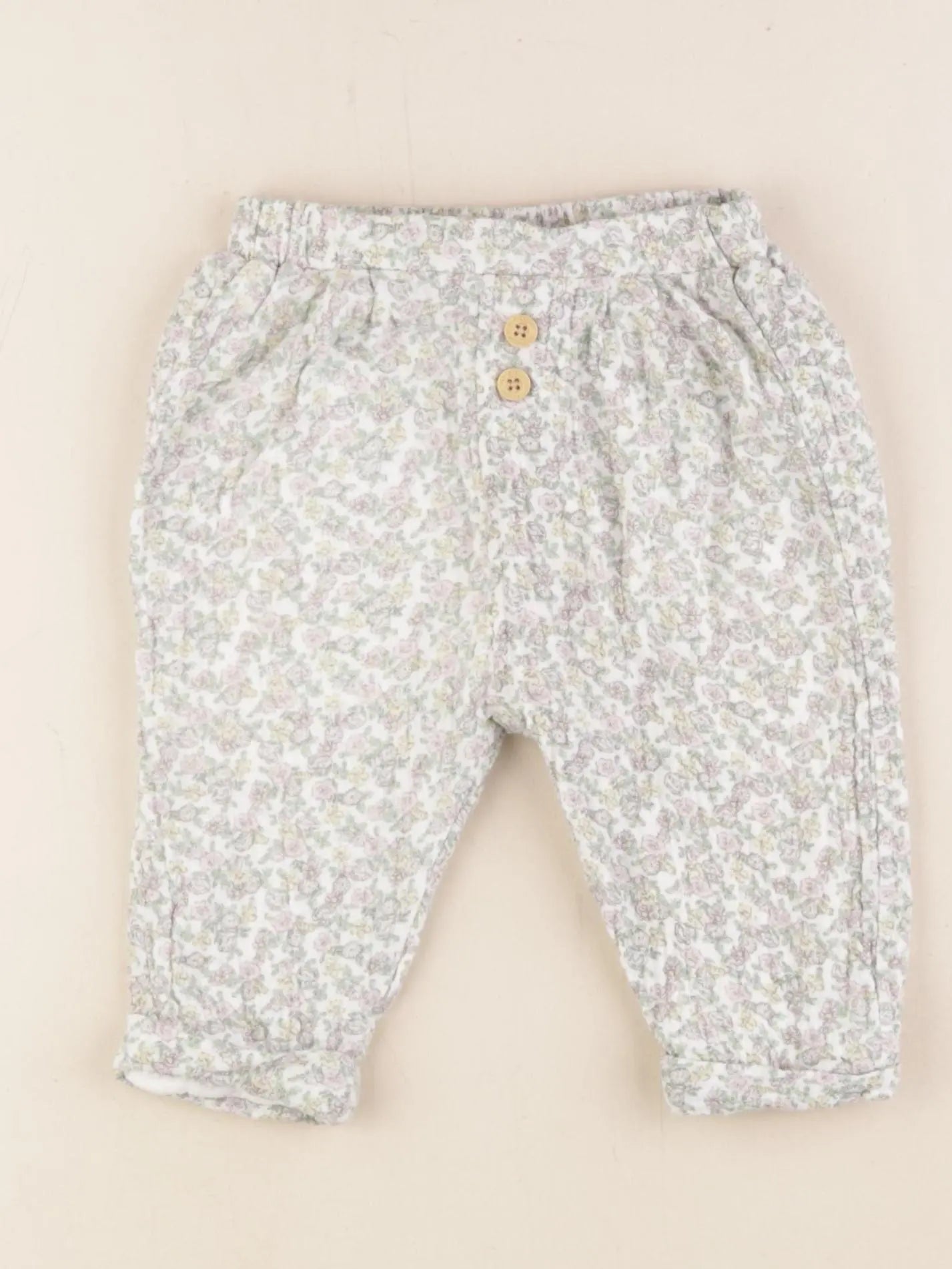 Vertbaudet - pantalon multicolore - 12 mois