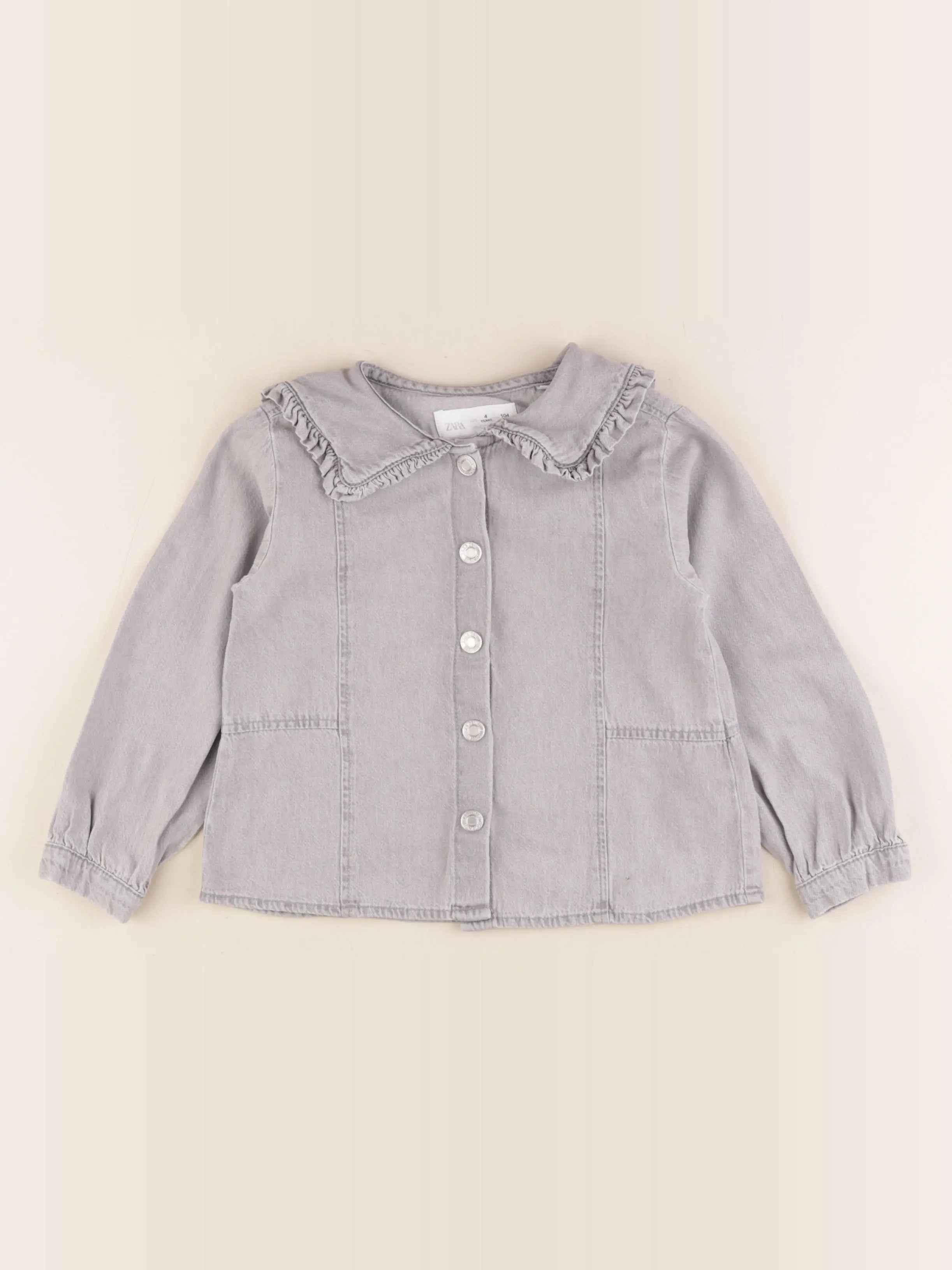 Zara - blouse gris - 4 ans